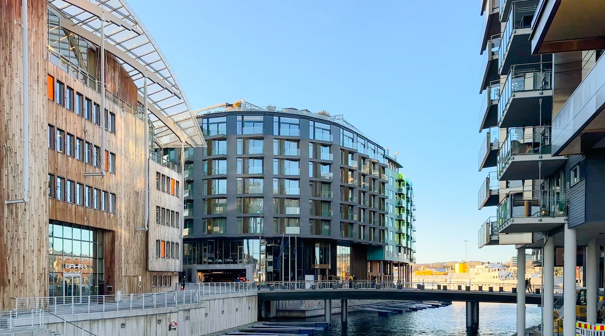Beautiful Aker Brygge areas in Oslo