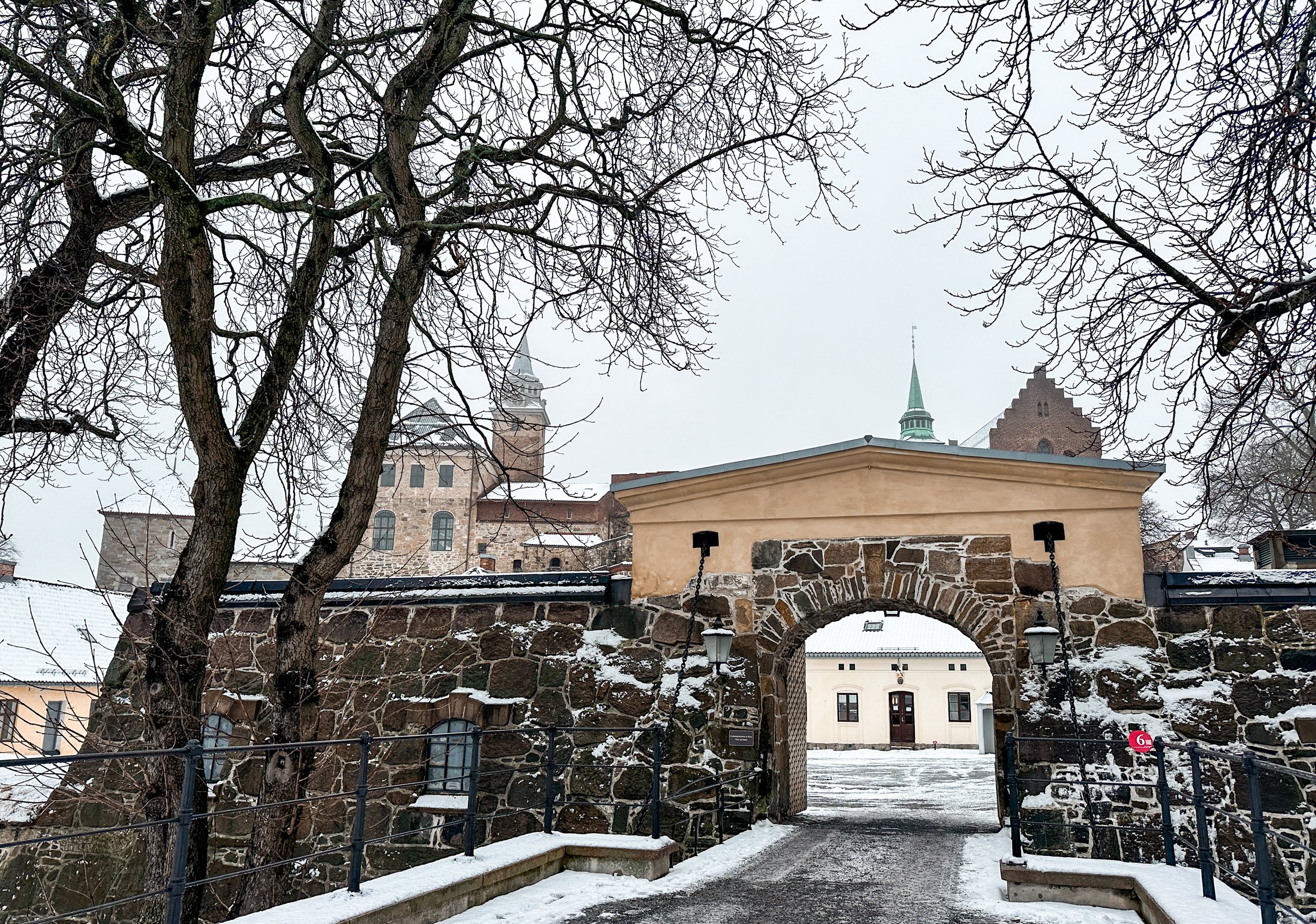 Akershus Fortress entrance in Oslo