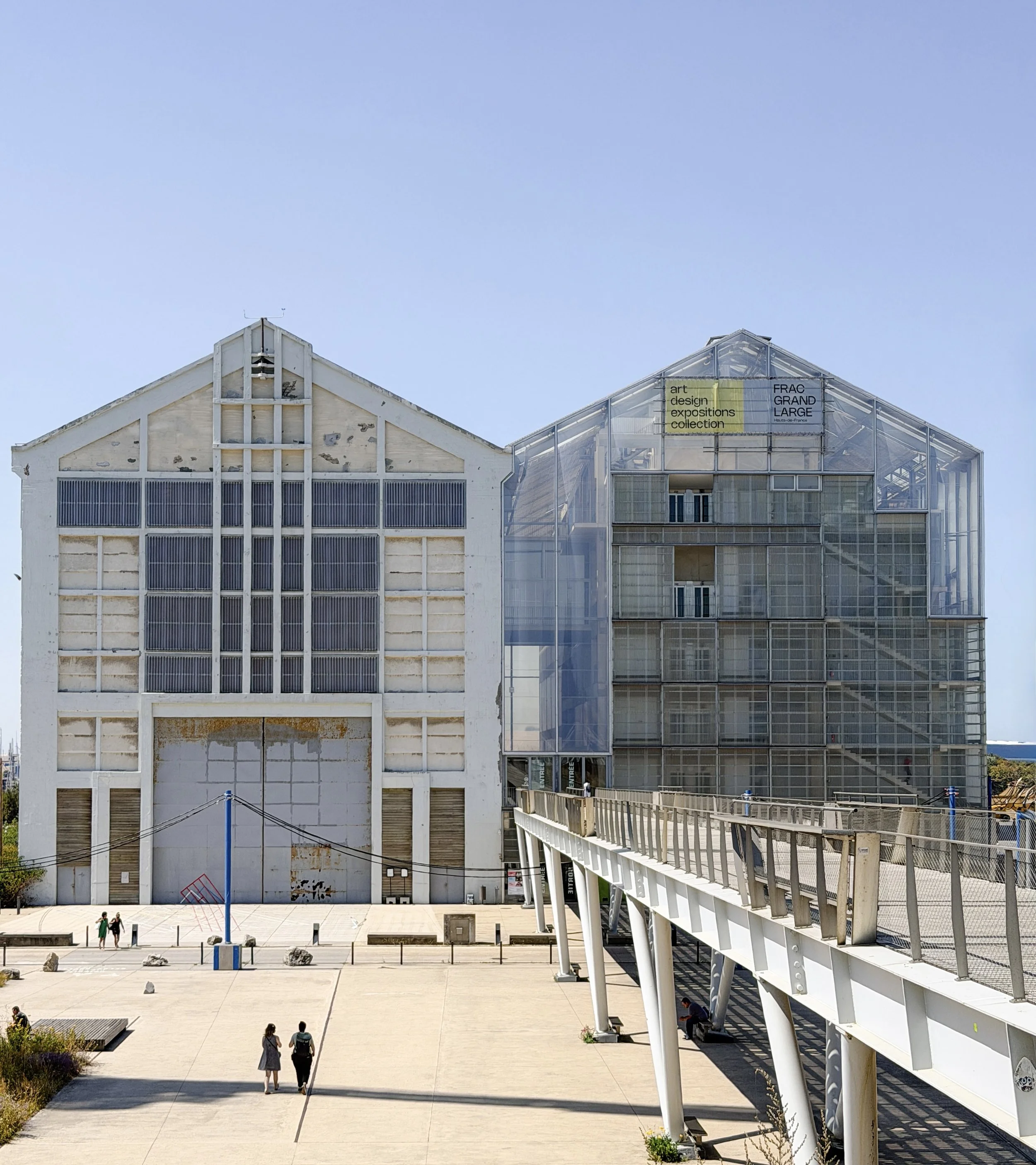 View of the museum the Frac Grand Large in Dunkirk