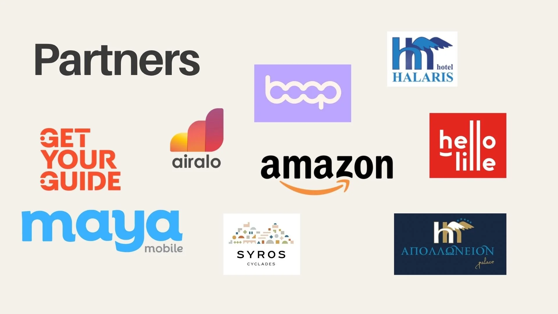 Partners page of my Media Kit