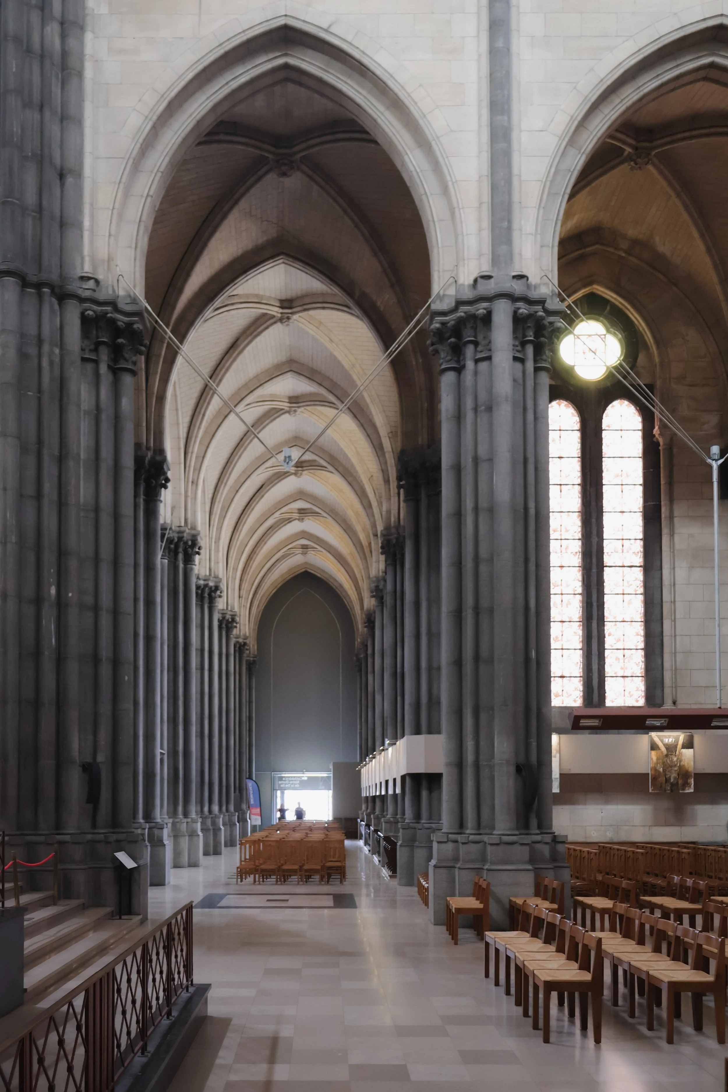 Mesmerising arches at the  Notre-Dame-de-la-Treille Cathedral in Lille