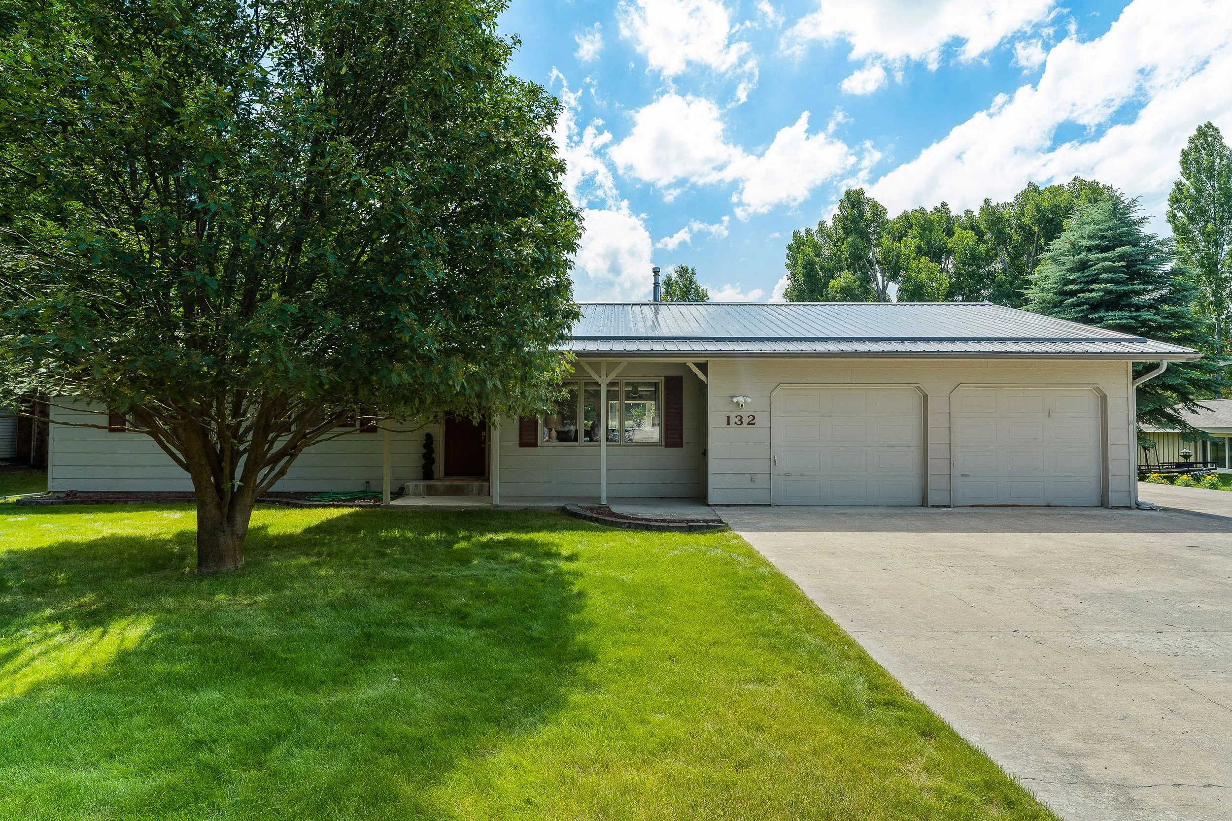 Quiet residential street in Kalispell