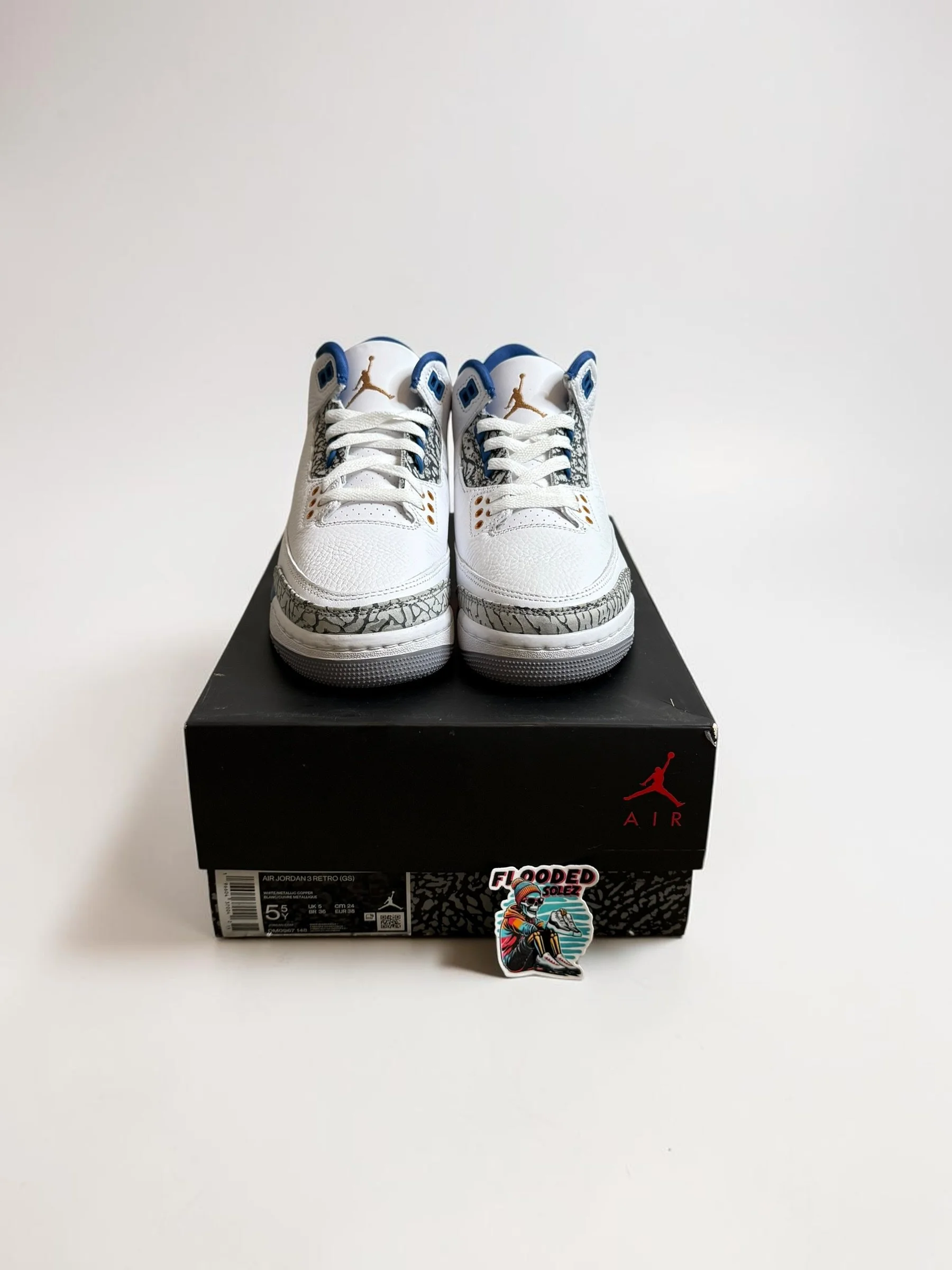 Air Jordan Retro 3 ‘Wizards’ GS (2023) Size 5.5Y