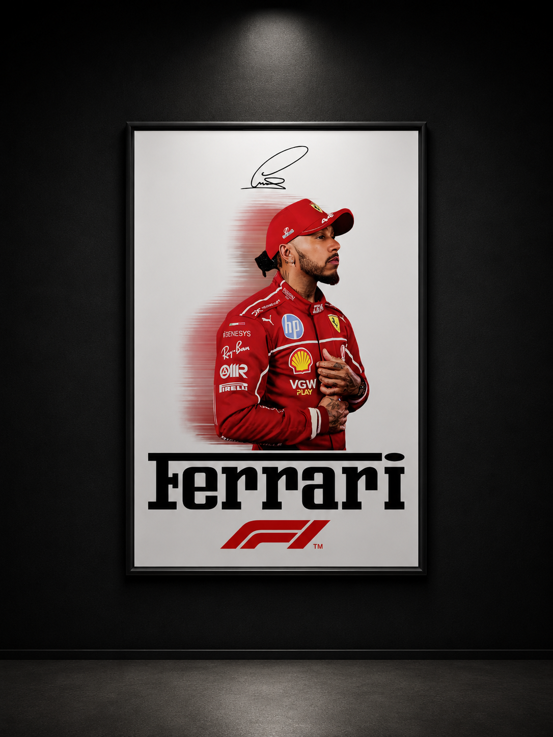 collection signature Ferarri Lewis Hamilton