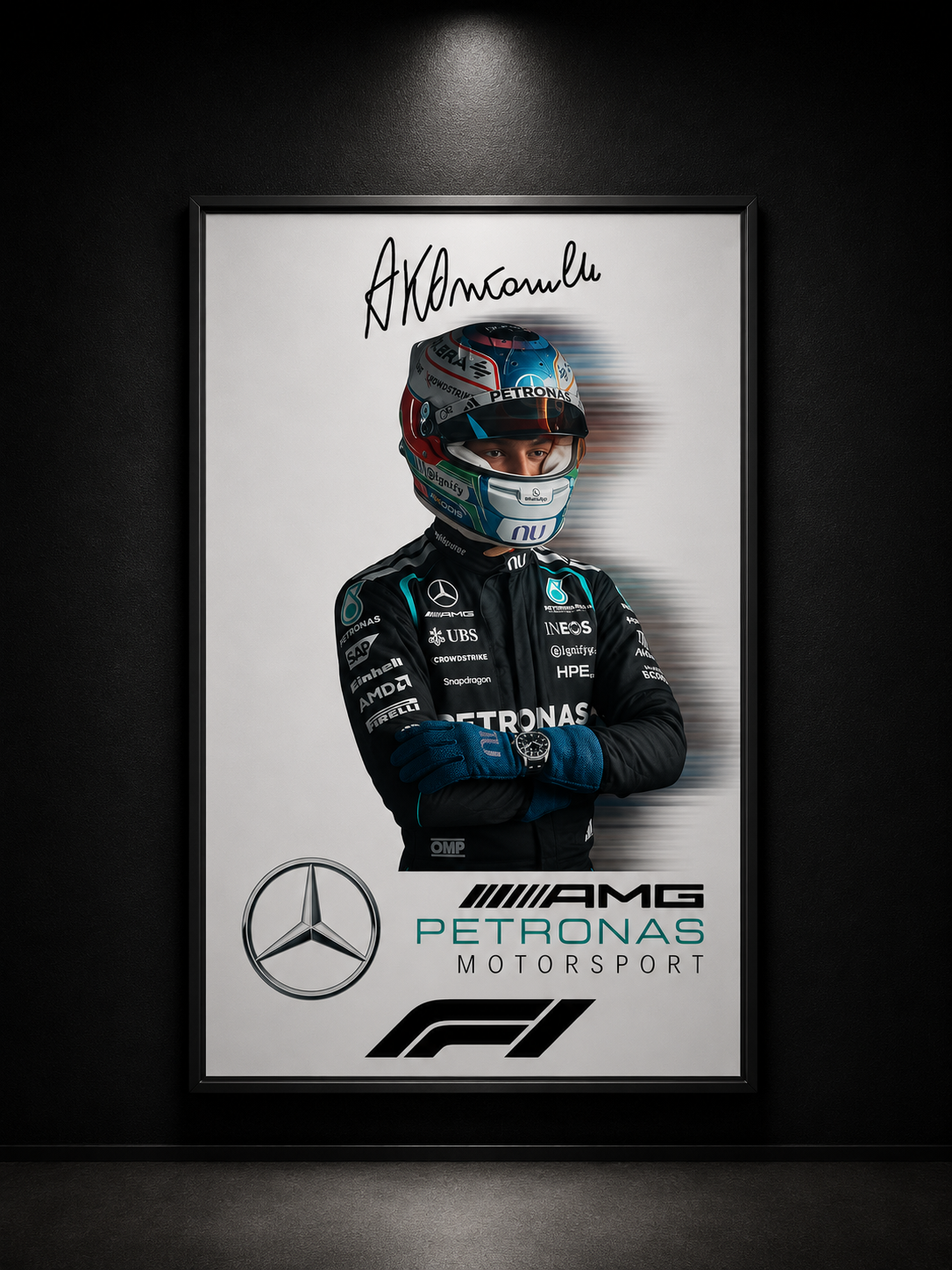 collection signature Mercedes Andrea Kimi Antonelli