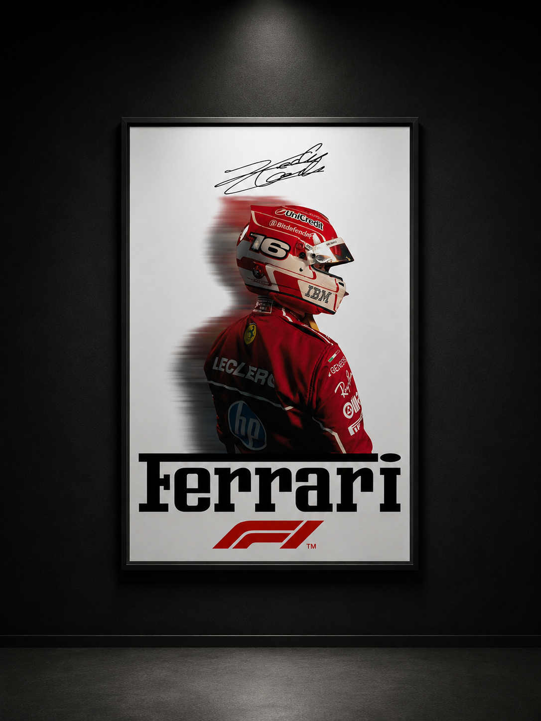 collection signature Ferarri Charles Leclerc