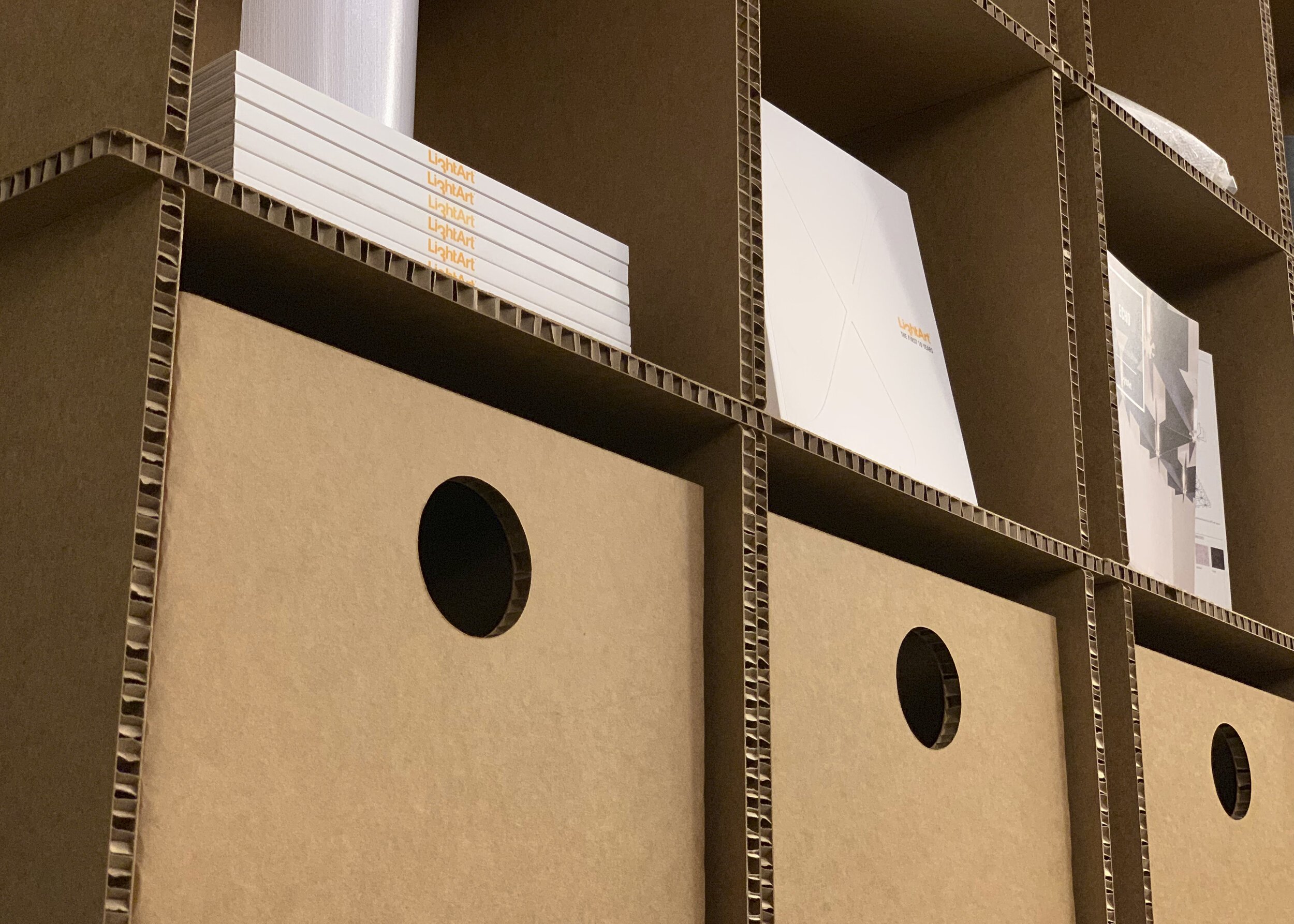 Cardboard Shelving System