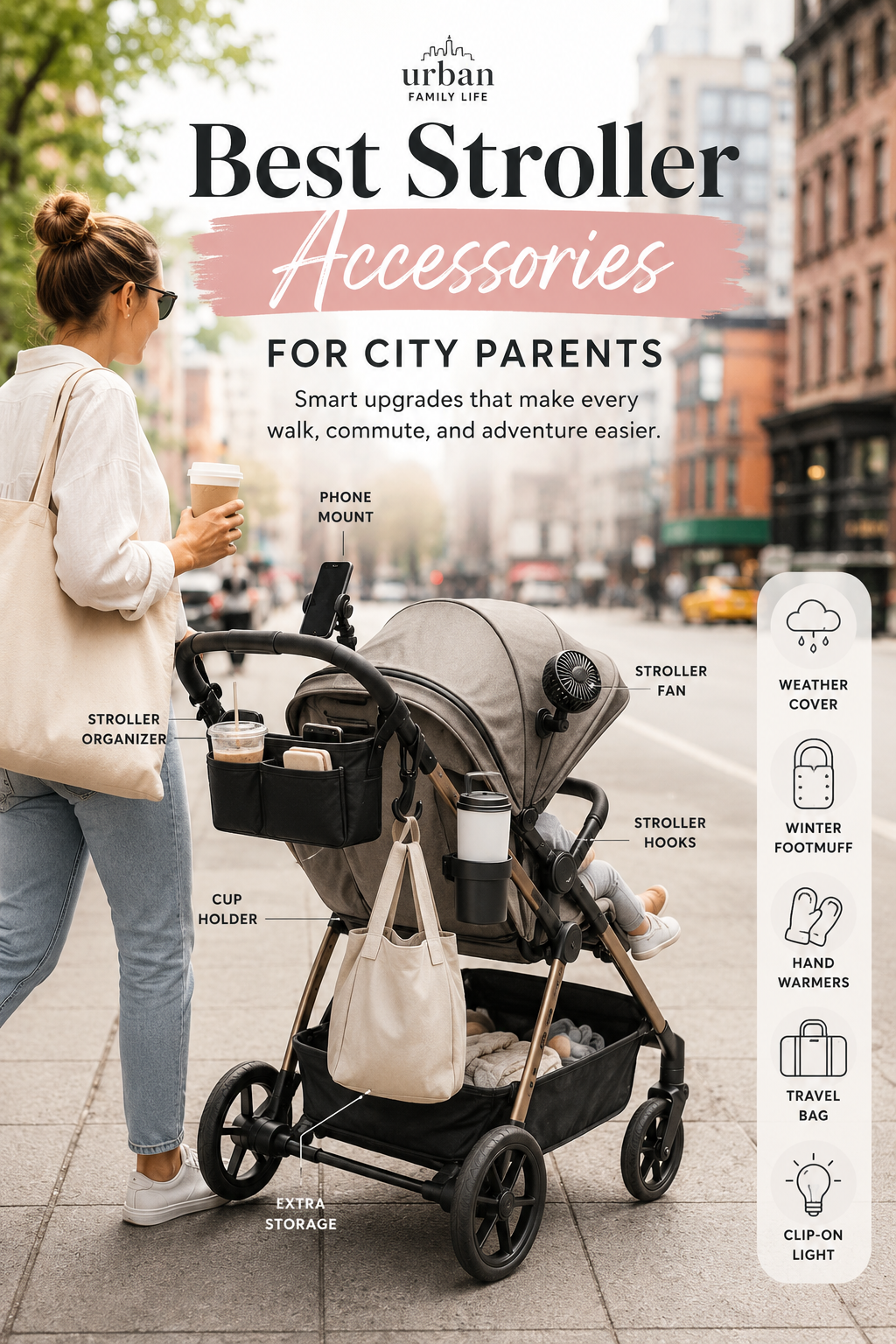 Best Stroller Accessories for City Parents