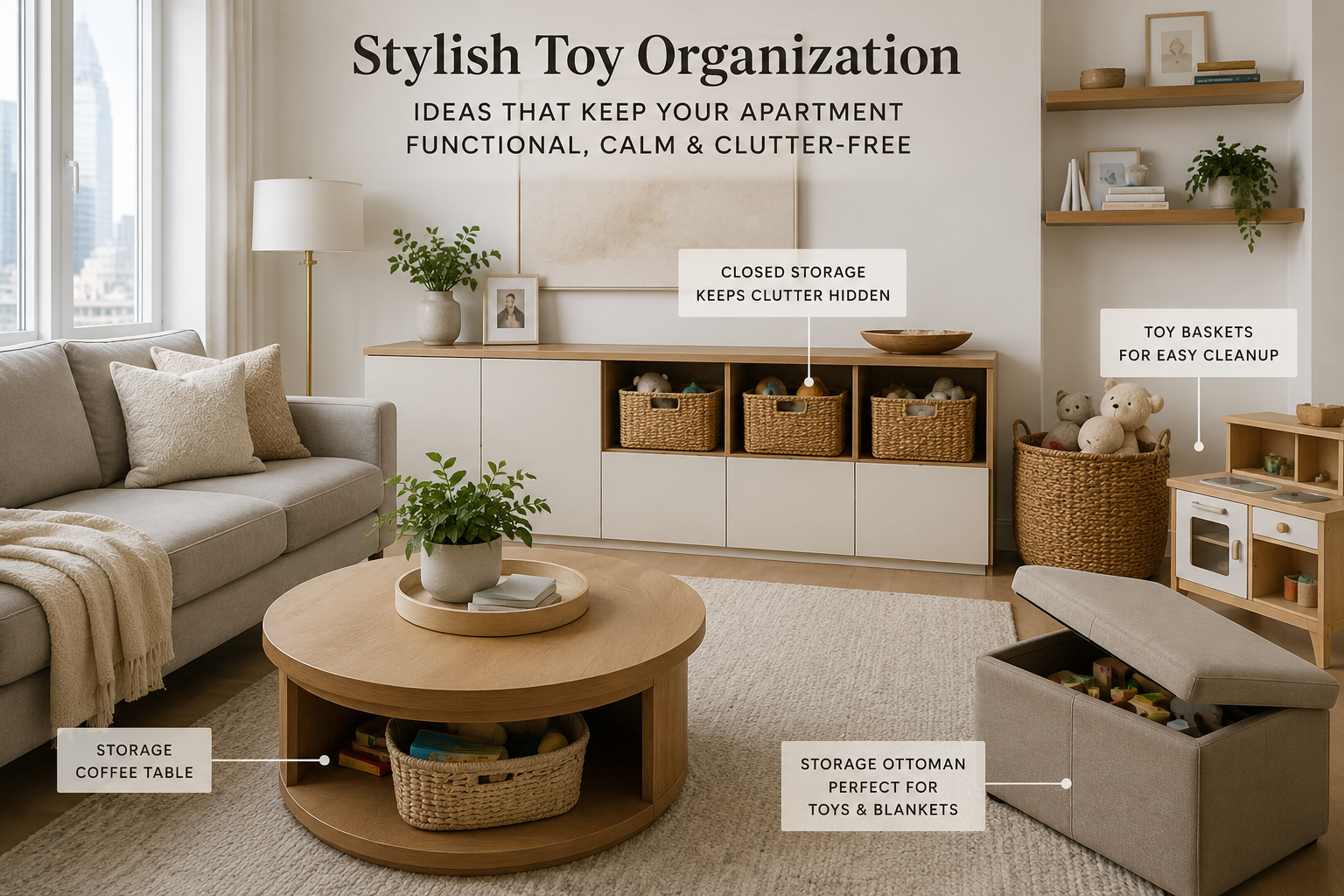 Toy Organization Ideas That Do Not Make Your Apartment Look Like a Daycare