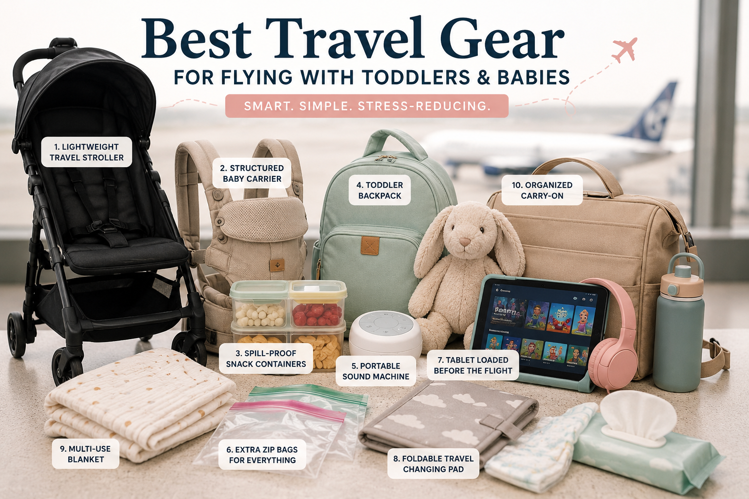 Best Travel Gear for Flying With Toddlers and Babies