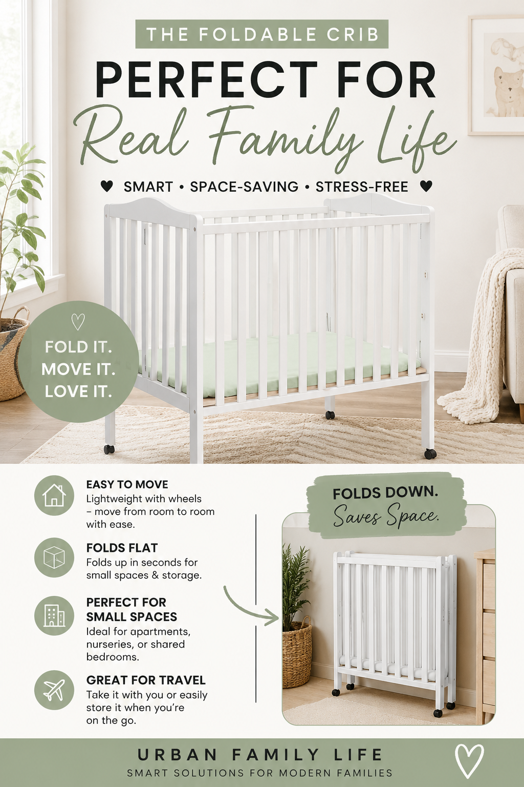 Best Foldable Cribs for Small Spaces and Apartment Living