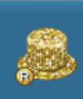 Play deluxe Gold Sparkle Hat