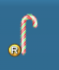 Xmas Holdable Candy Cane
