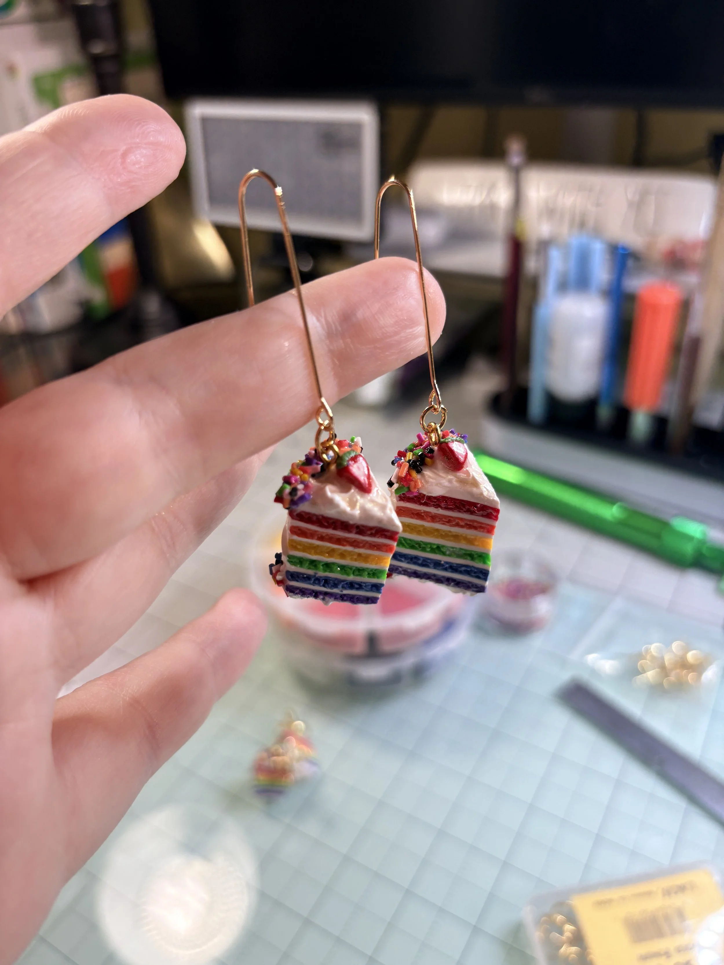 Pride Cake Earrings