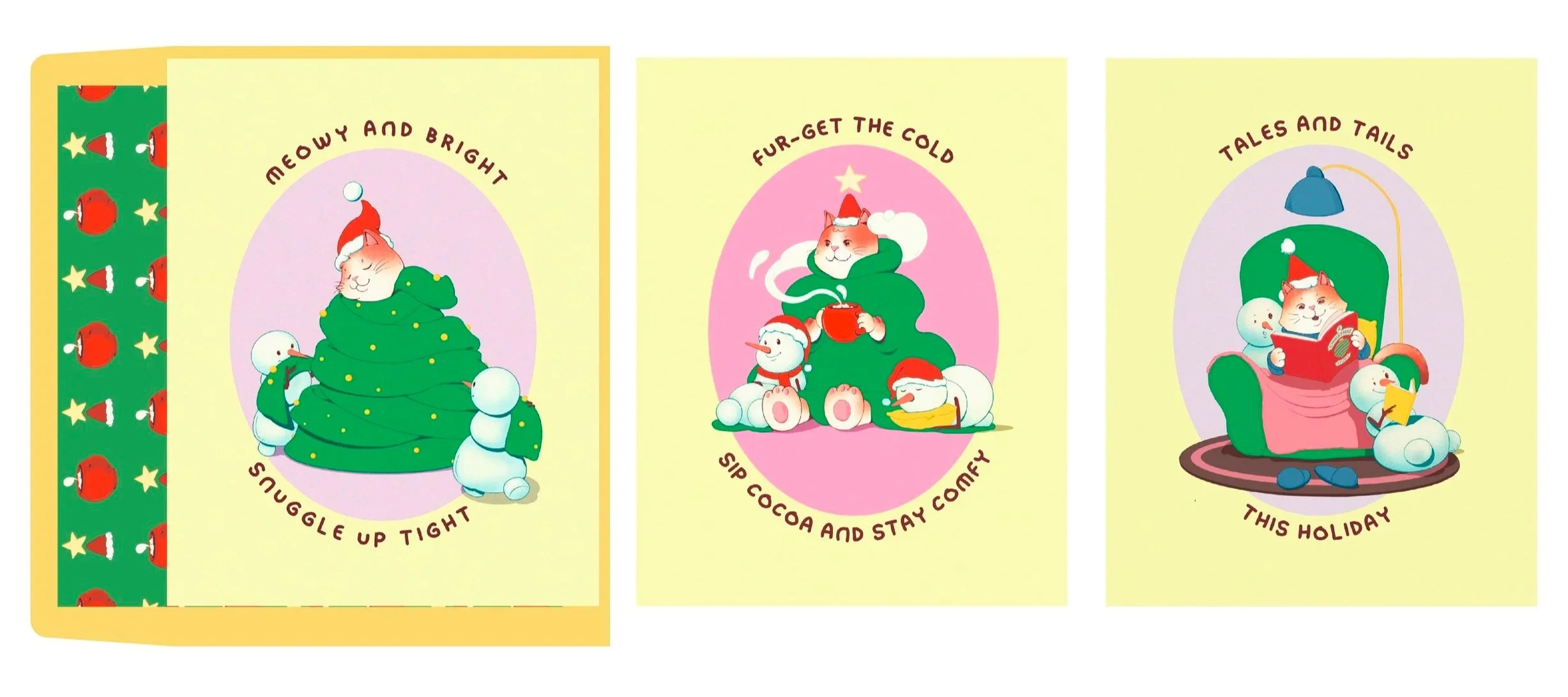 Cozy Cats Christmas Cards