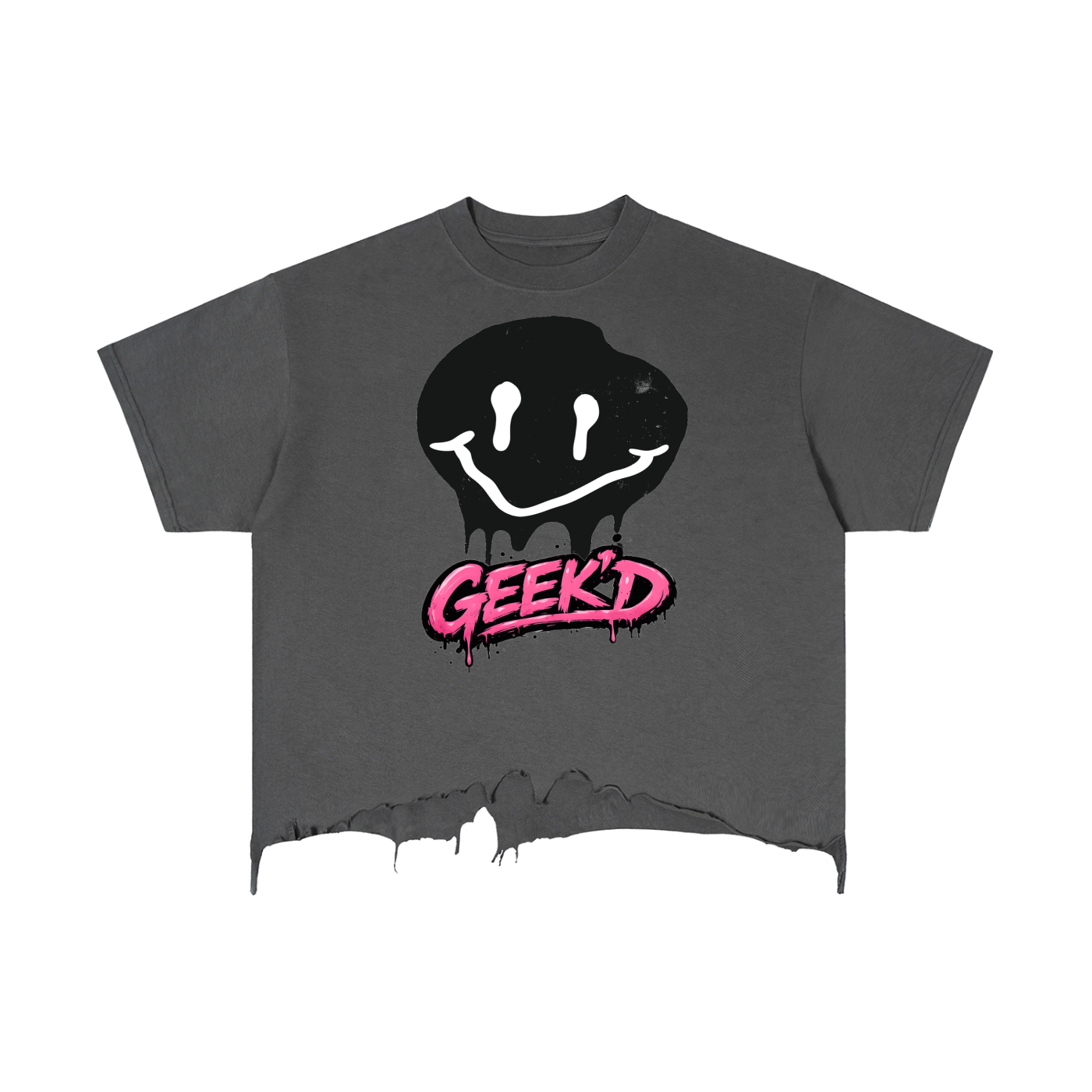 Vintage Geek'D Distressed T-Shirt (Plain)