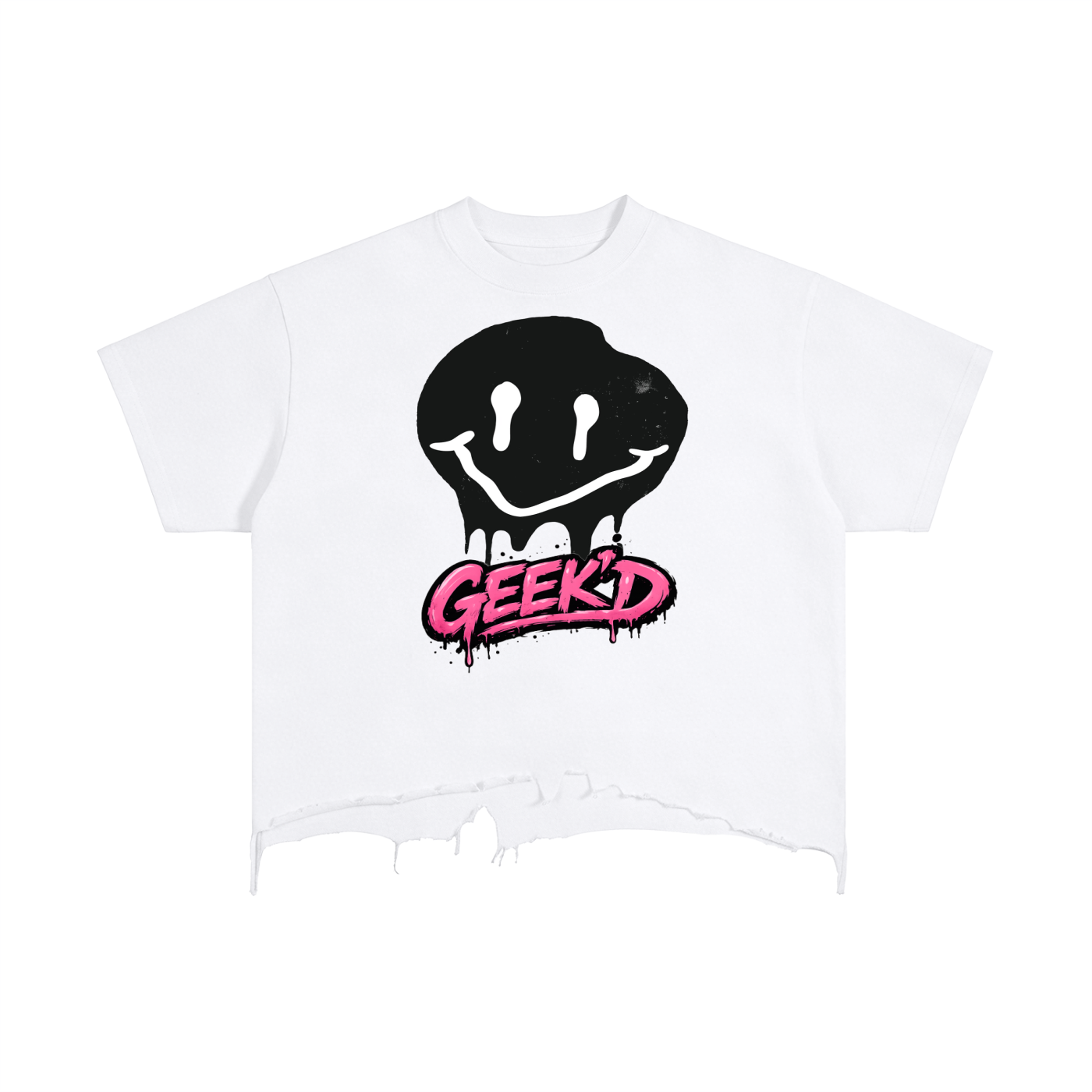Vintage Geek'D Distressed T-Shirt (Plain)