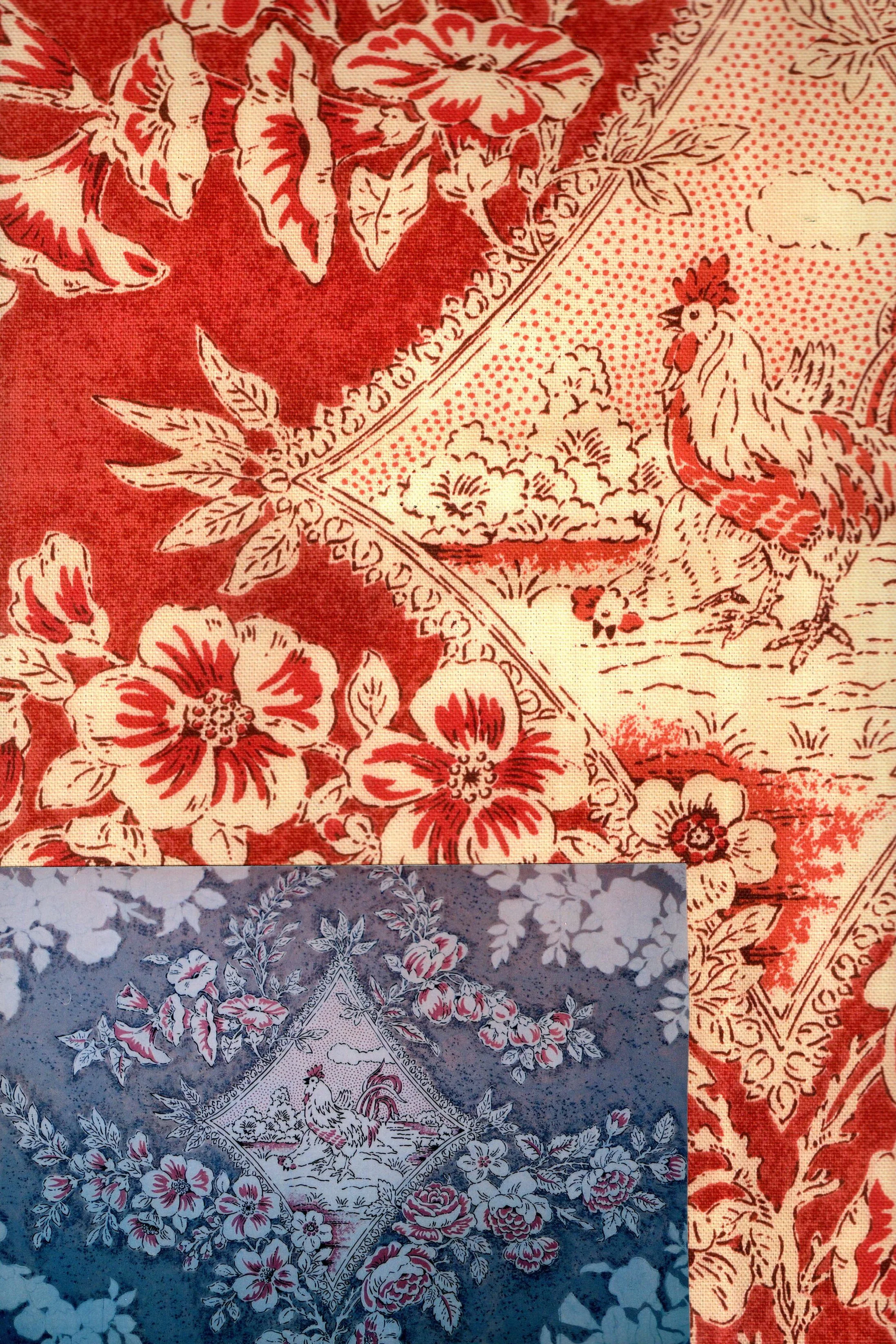 Braemore/Rooster/Printed Fabric