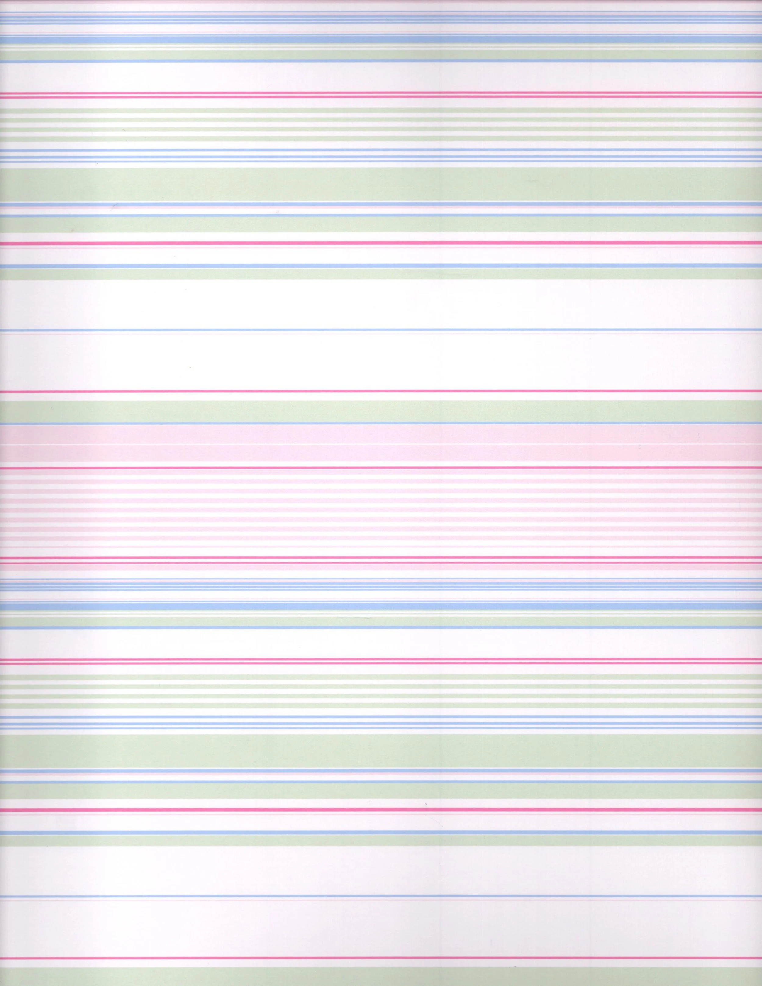 Carole Hochman/Stripe Coordinate for Pink & Blue Rose Floral