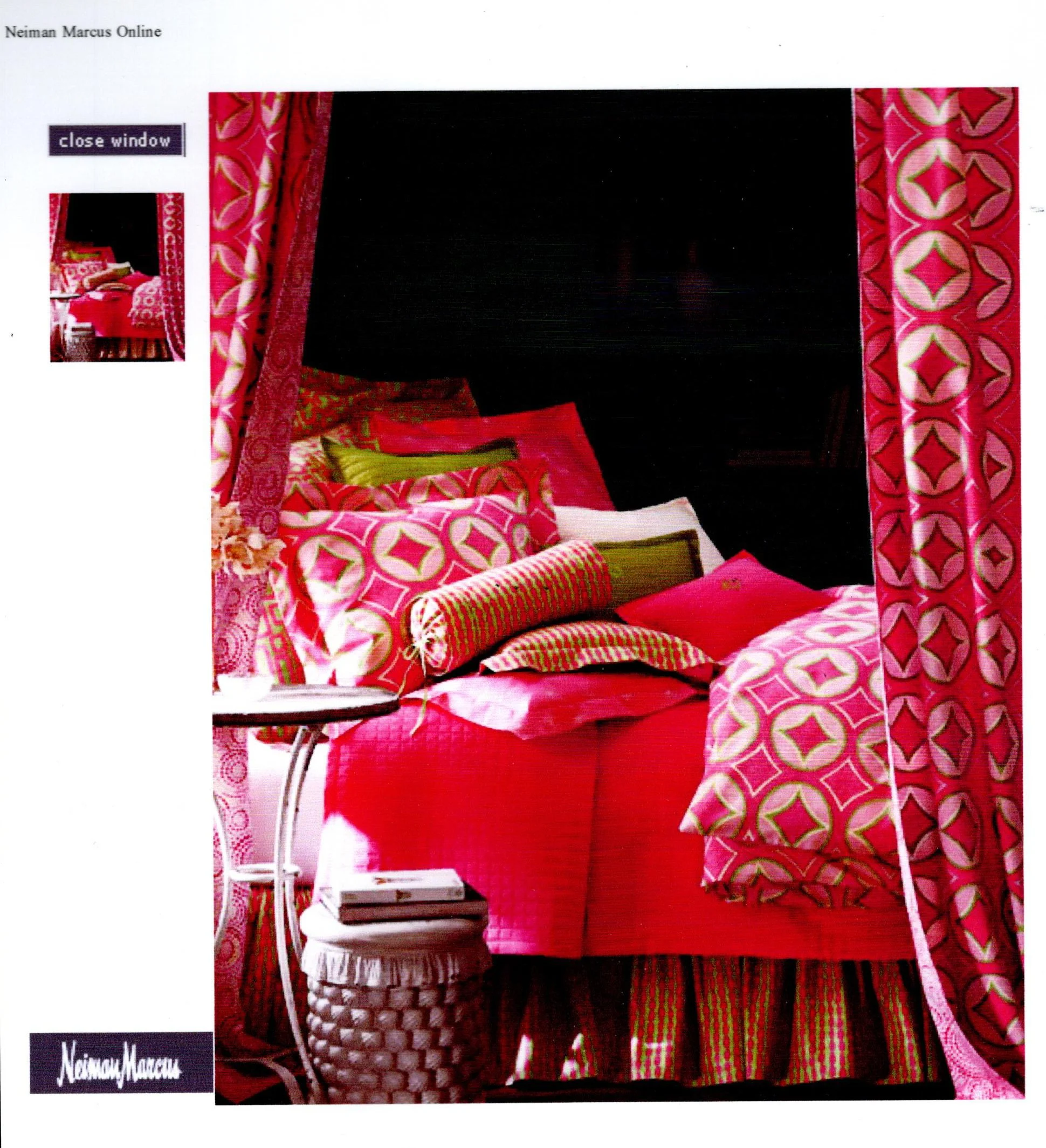 Braemore/Neiman Marcus Ad/Celerie Kemble/Bedding