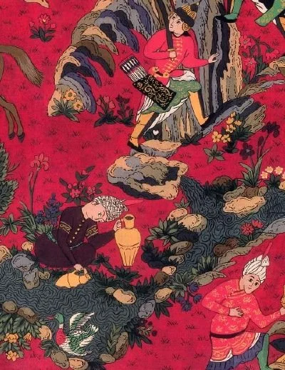Cyrus Clark/"Tamberlane" Persian Miniatures Inspired/Printed Fabric