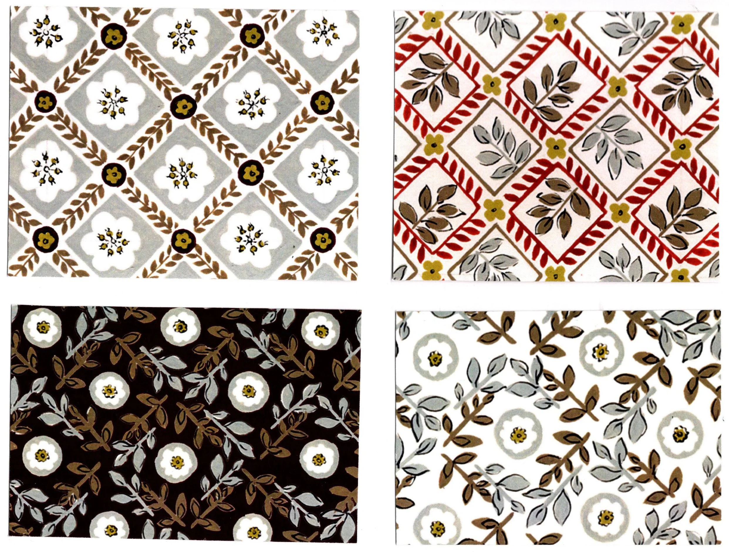 Braemore/Designs for Vera Bradley Bags/Painted Samples/Printed Fabric