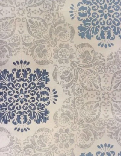 F Schumacher/Reproduction of Textured Medallion Design/Wallpaper
