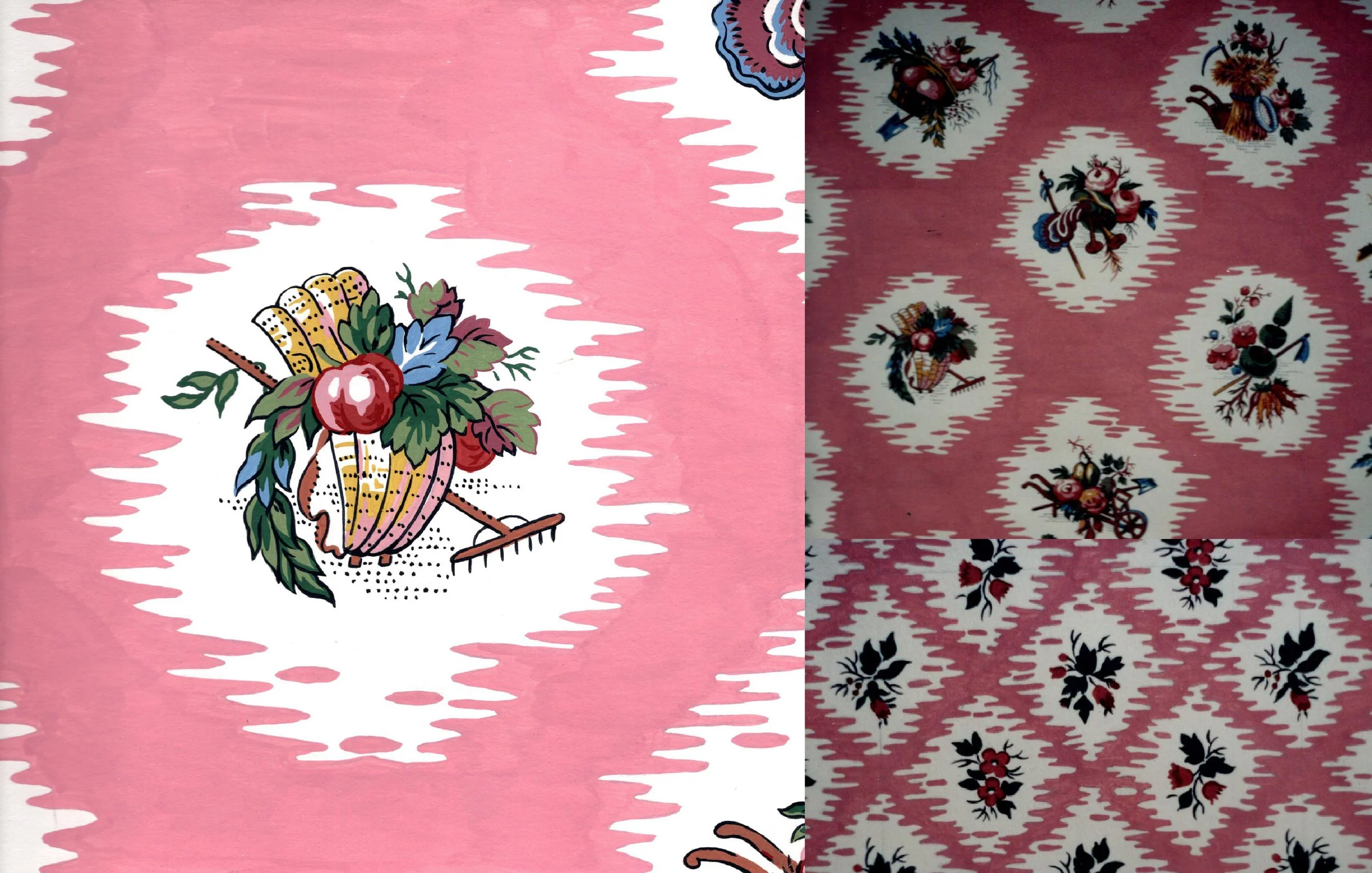 F Schumacher & Co/Reproductions from their Archive/Gardening Painted Sample