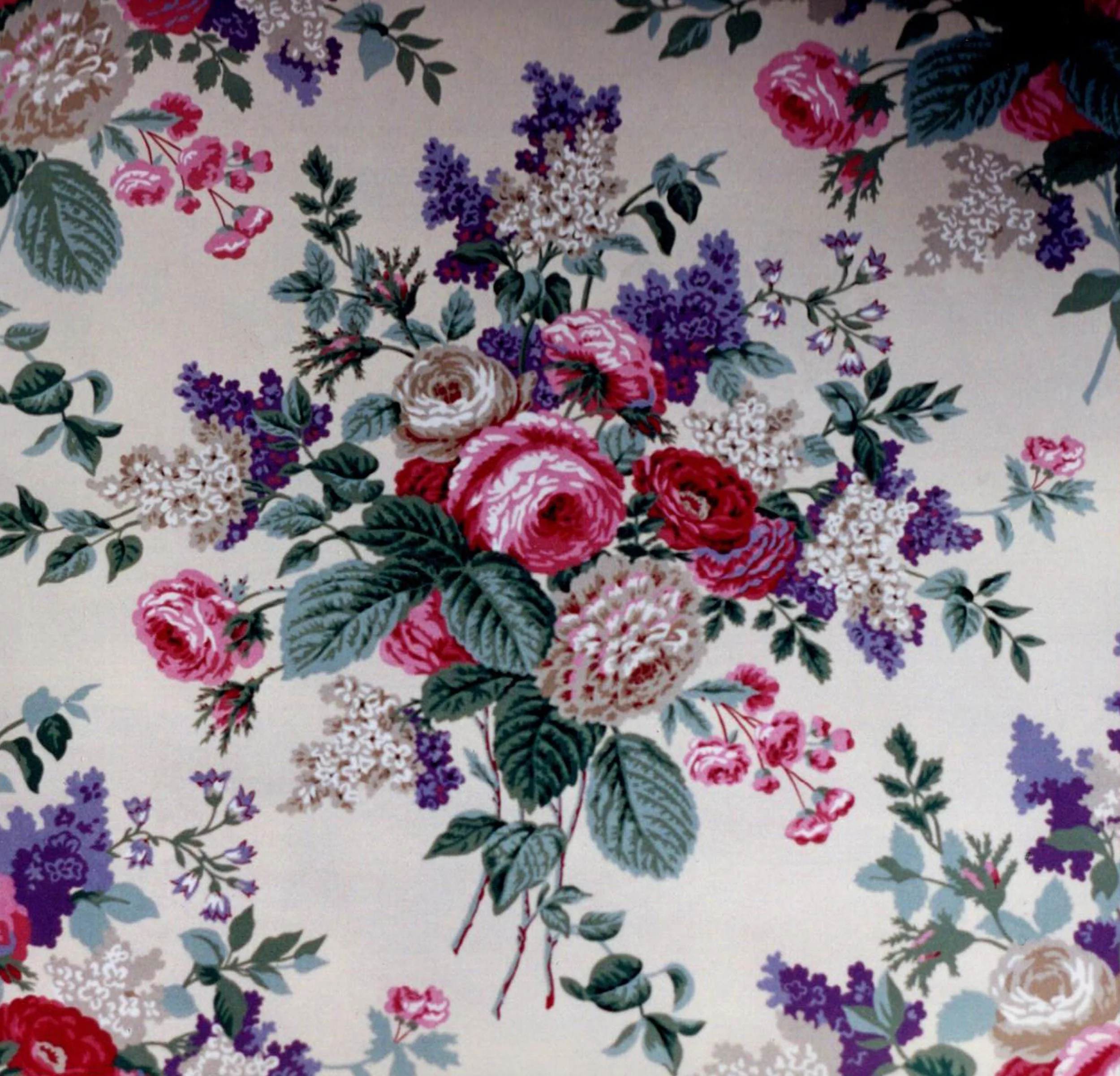Cyrus Clark/Chintz Rose Bouquet/Printed Fabric