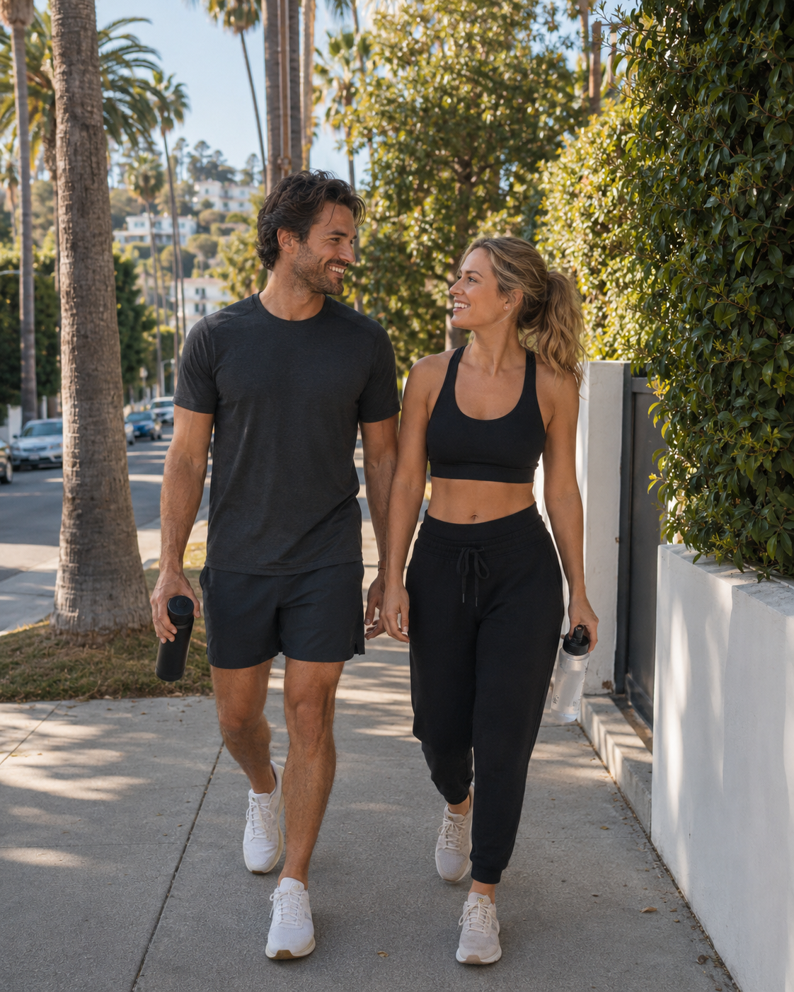Healthy couple walking outdoors — tirzepatide and semaglutide weight loss support from FORM by GBY