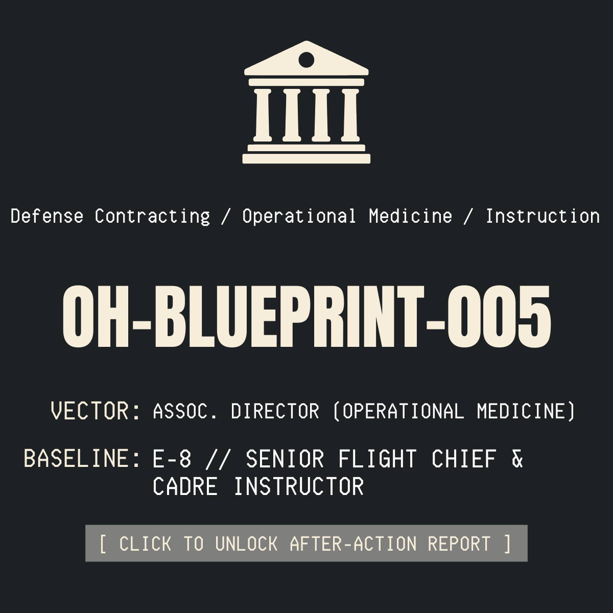 005: Associate Director, Defense Contracting
