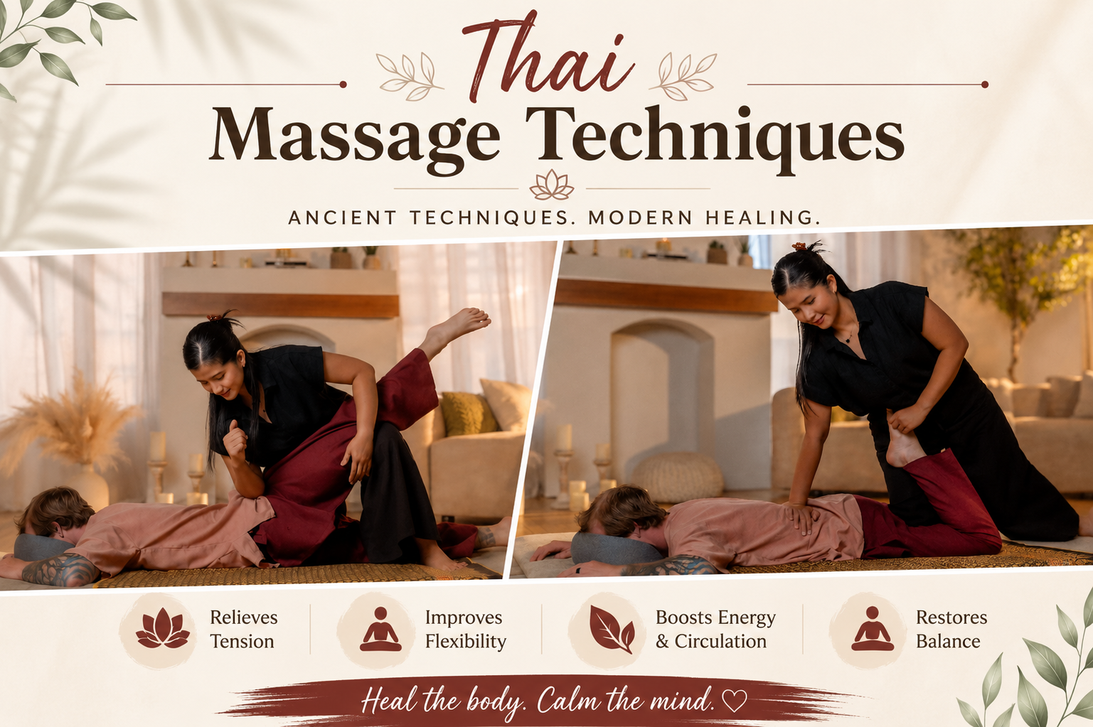 Thai Massage Techniques Explained: Pressure, Stretching &amp; Traditional Methods
