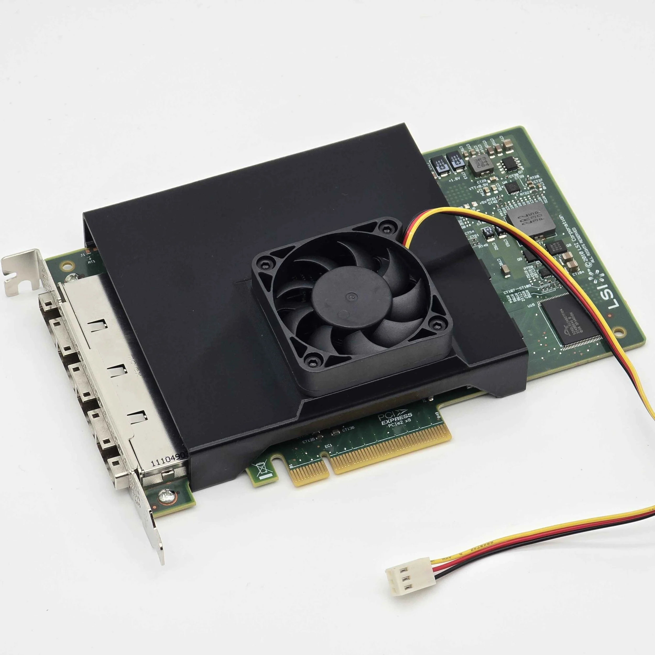 LSI 9201 16e SAS HBA Cooling Fan Included + Shroud Cooler Kit