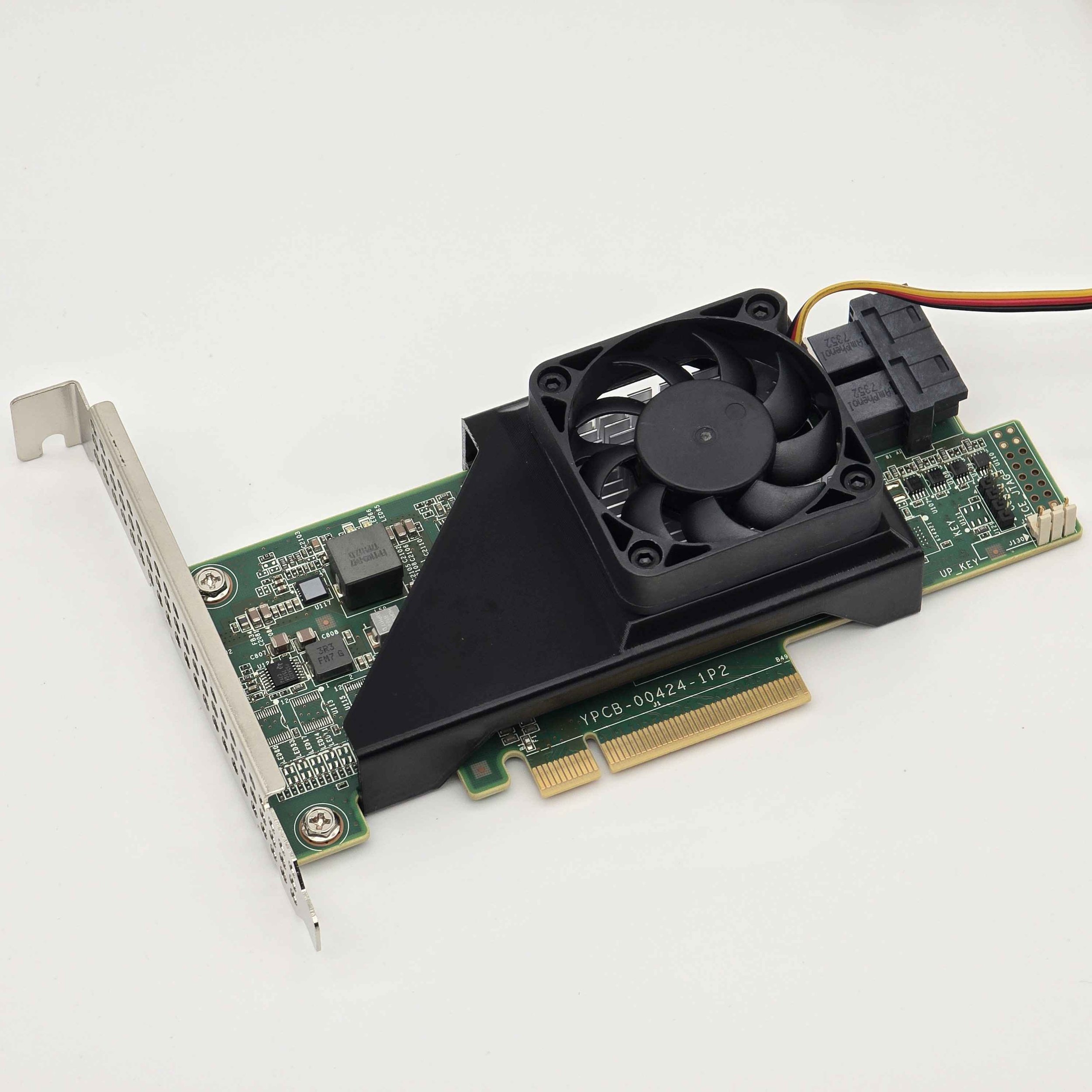 Inspur 9300-8i SAS LSI HBA Cooling Fan Included + Shroud All-In-One Cooler