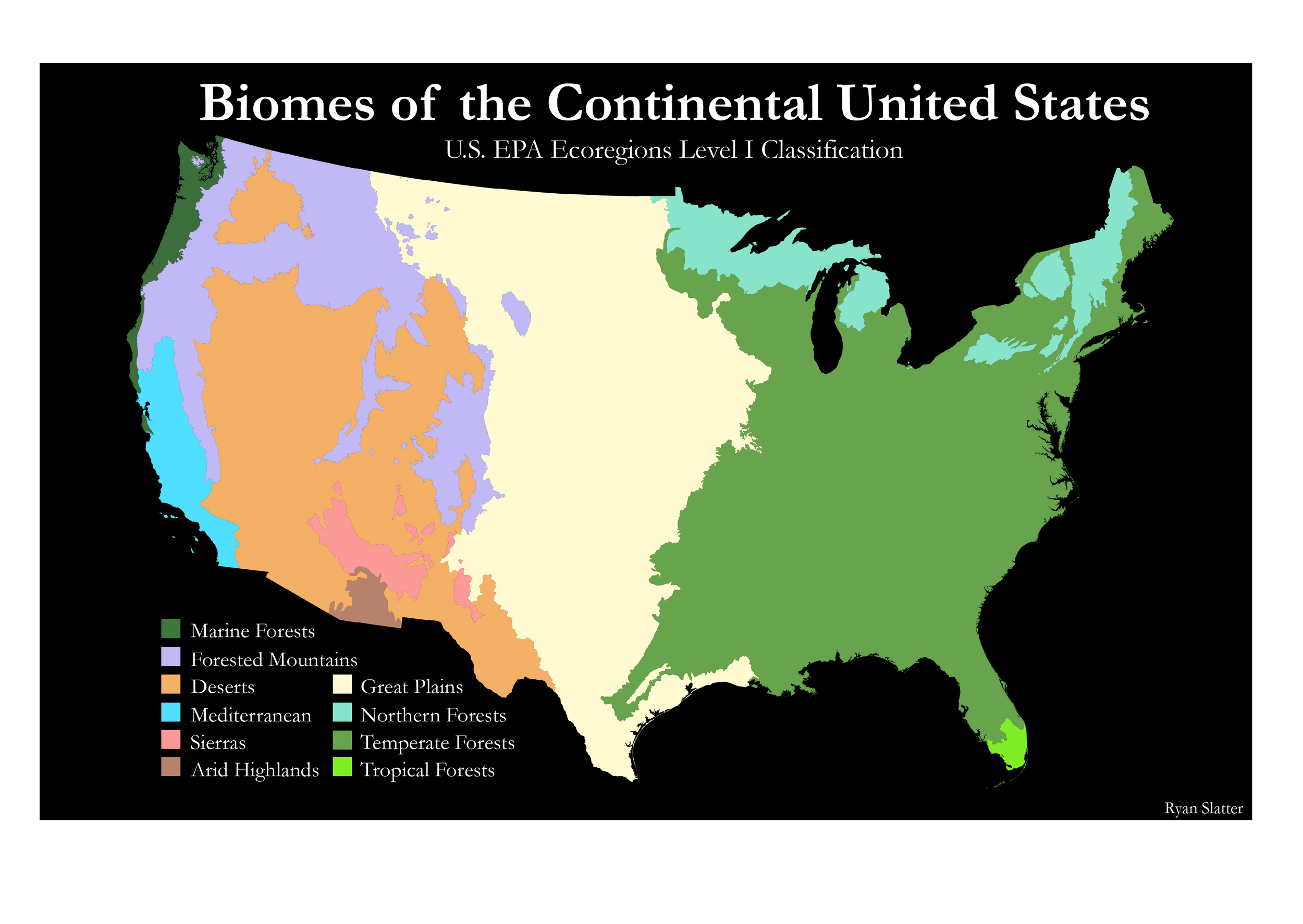 Biomes of the Continental United States