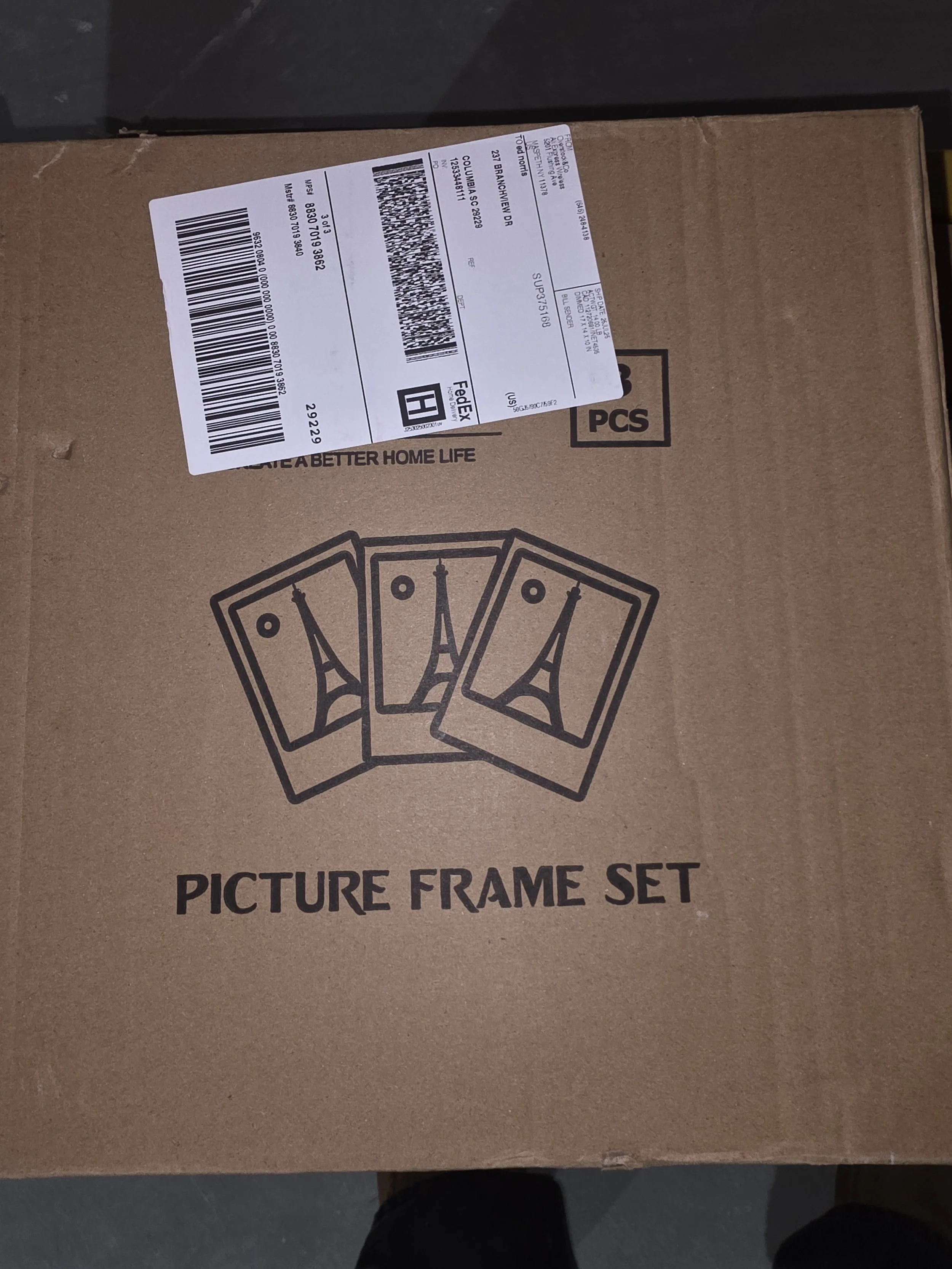 3-Piece Picture Frame Set