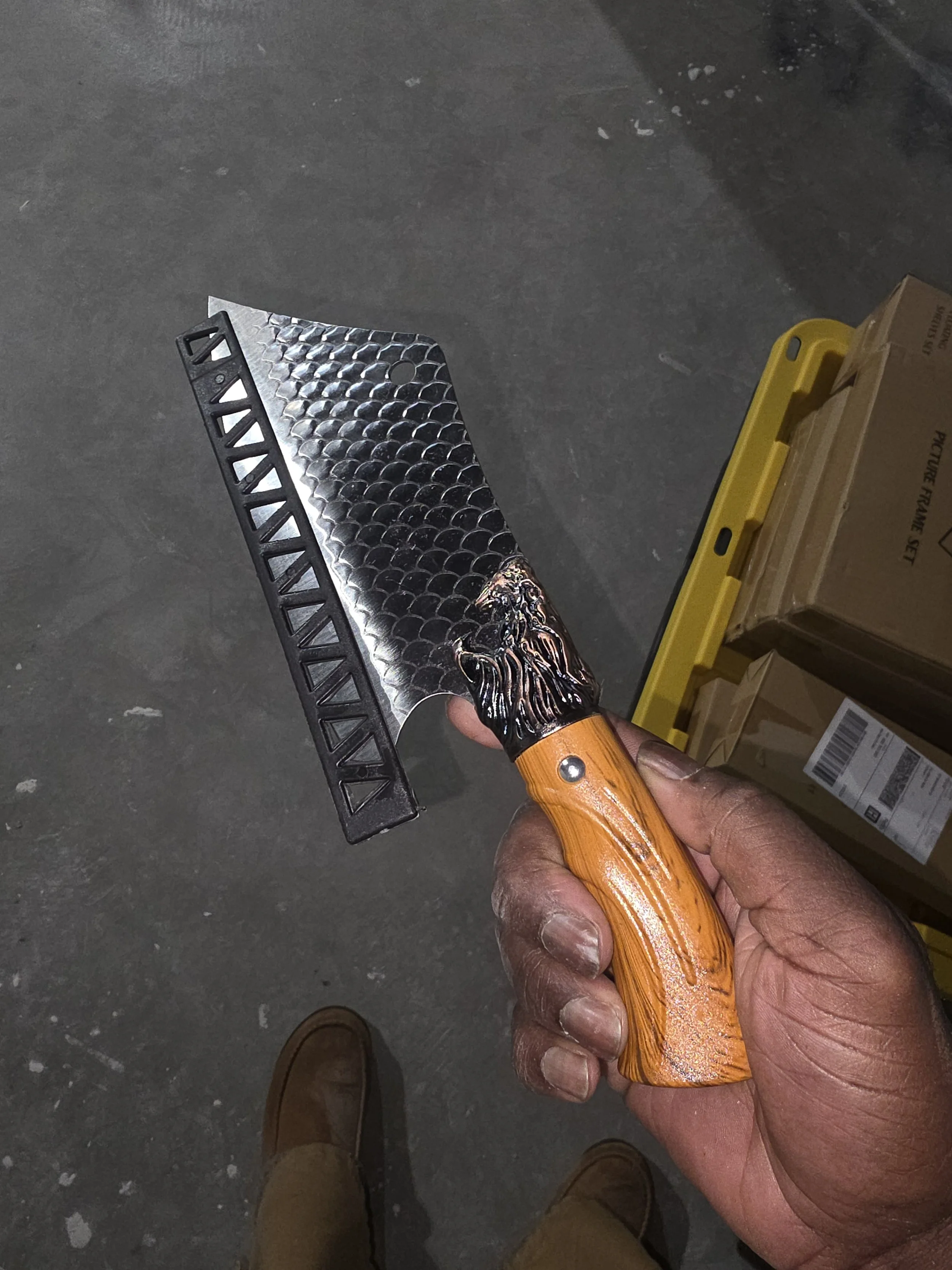 Lionheart Damascus Cleaver