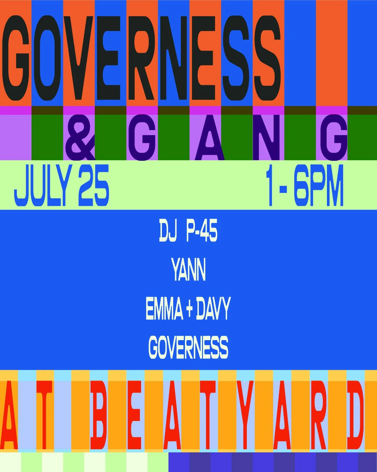 Beatyard presents Governess & Gang