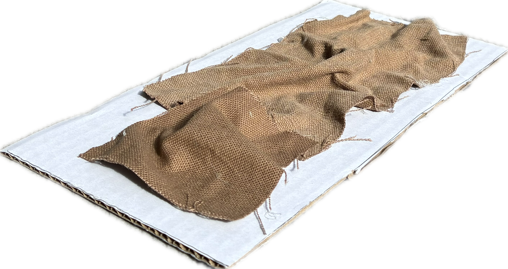 This study model explores stiffening and melding fabric into its natural folds and valleys, inspired by the site. 