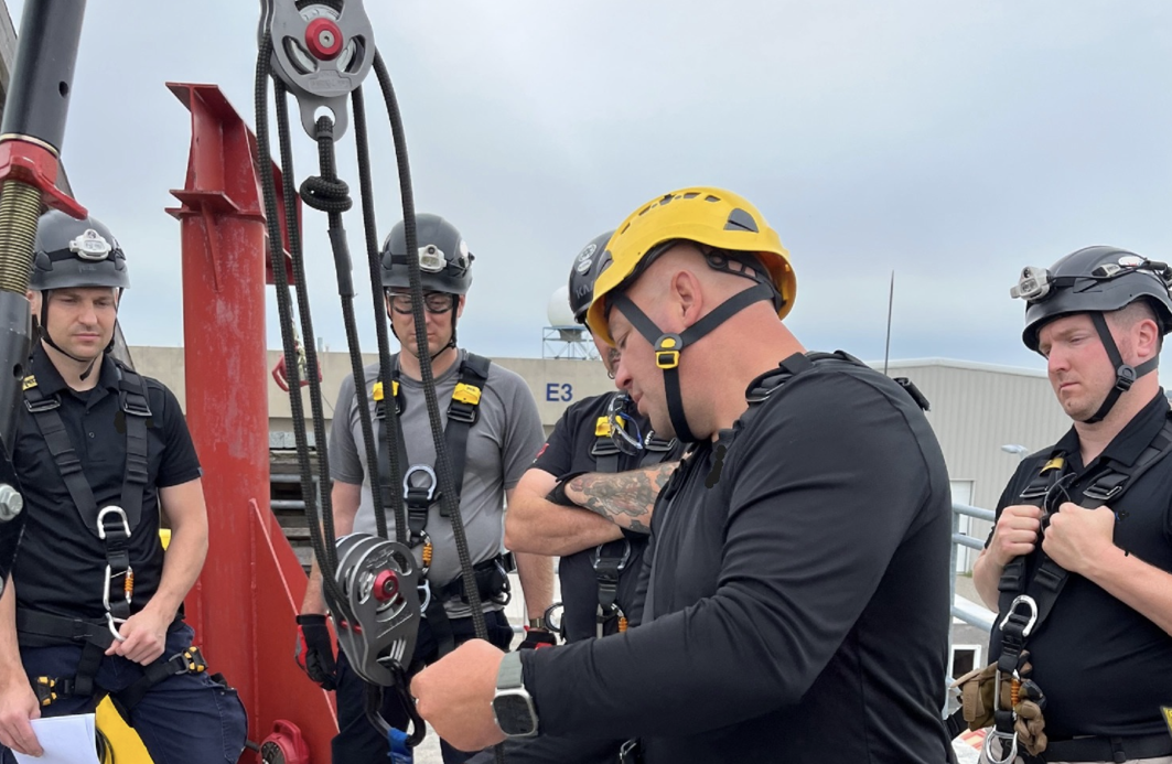 Fall Protection and Working at Heights Training in a Confined Space Scenario
