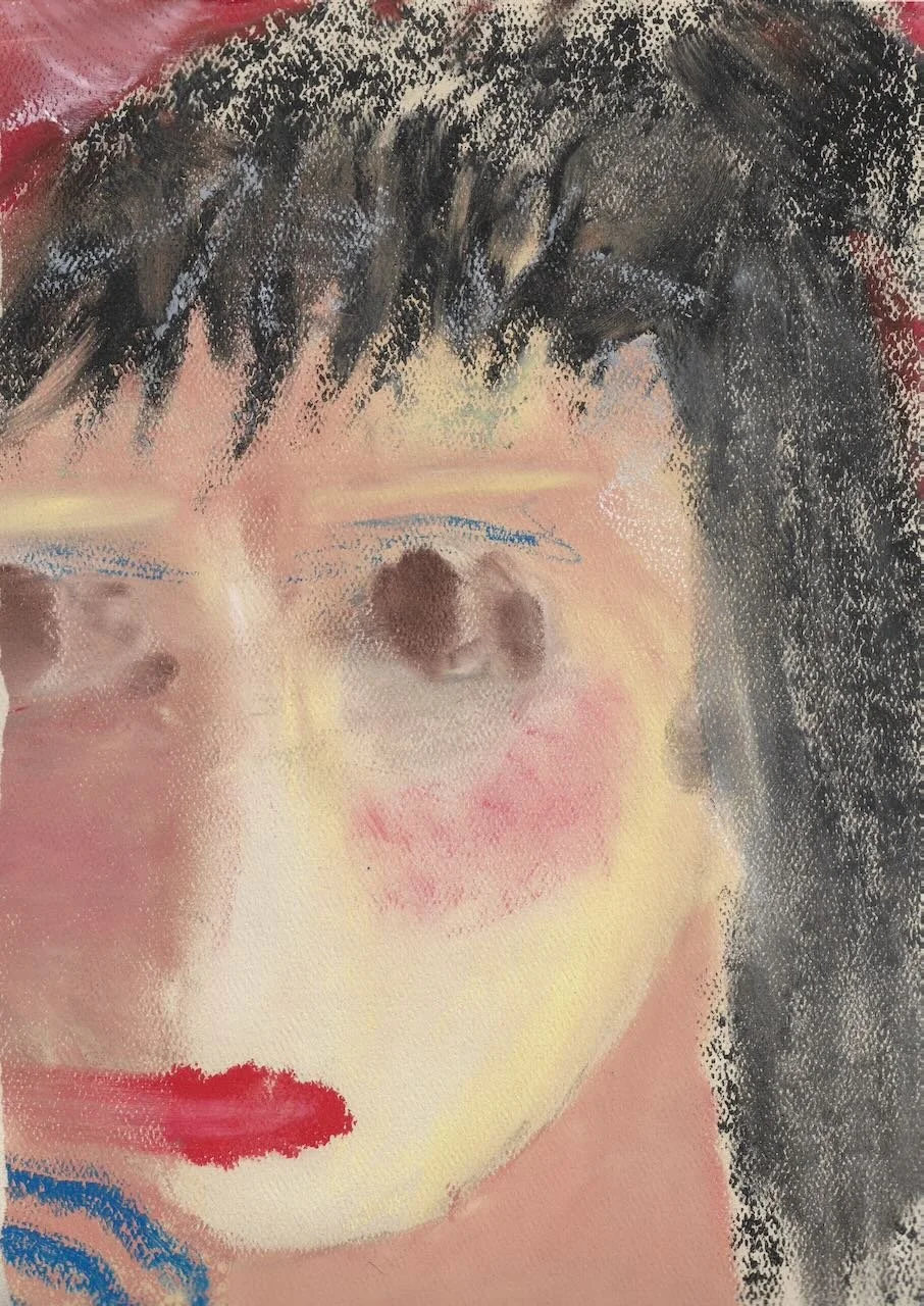 "Untitled" Oil Pastel on Watercolor Paper 9in × 12in, 2024