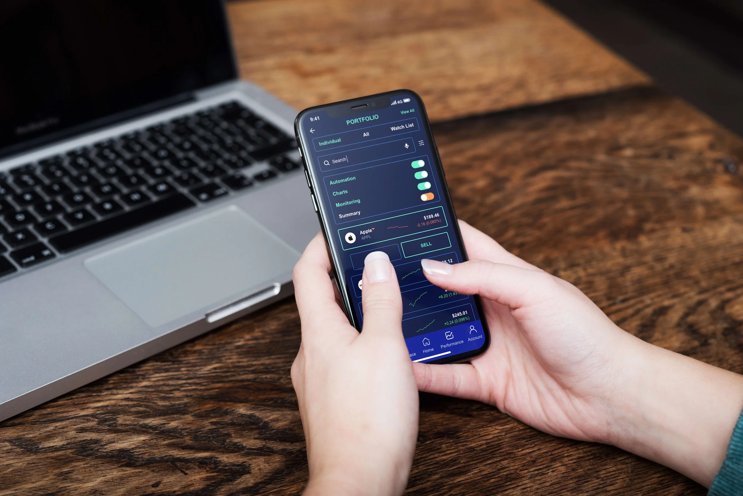 A.I. Investment App Design