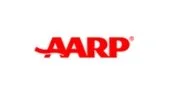 AARP logo in red text