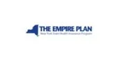 Logo of The Empire Plan with a stylized eagle outline in blue
