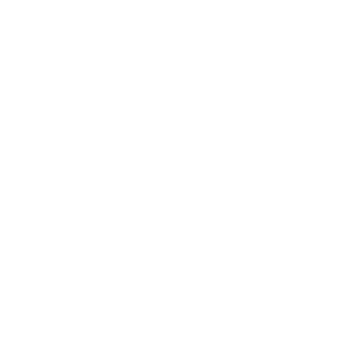 Line drawing of a trophy cup with two handles on a black background.