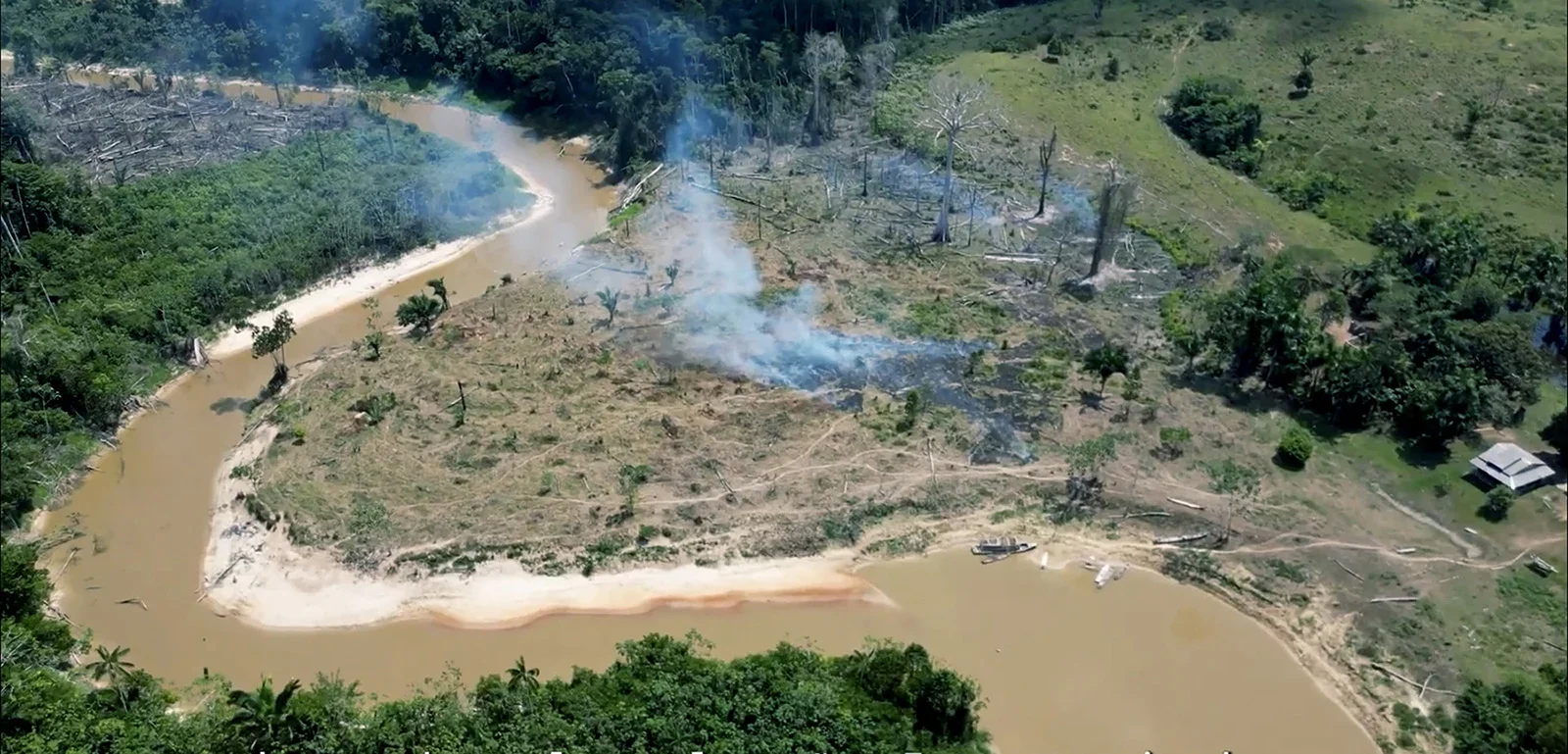 Recently cleared land in Guajará illustrating the cycle of deforestation driven by low-income cassava farming