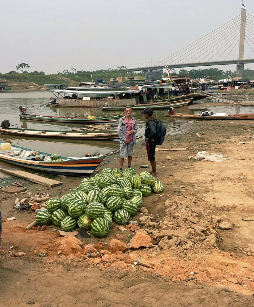 Riverside market near Cruzeiro do Sul in the western Brazilian Amazon