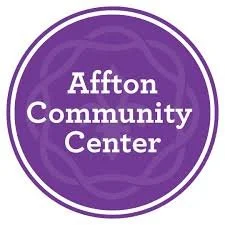 Purple circular logo with white text reading 'Affton Community Center'.