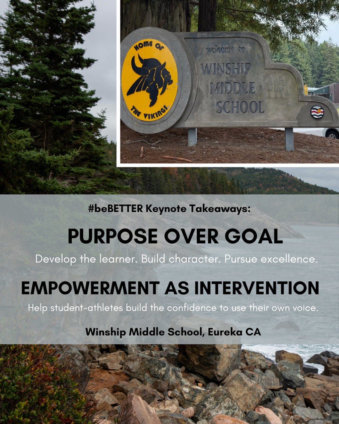 What happens when a keynote doesn&rsquo;t start with a generic presentation, but with a purpose your organization already believes in?

Last week at Winship Middle School, the conversation started with their athletic department&rsquo;s purpose statem