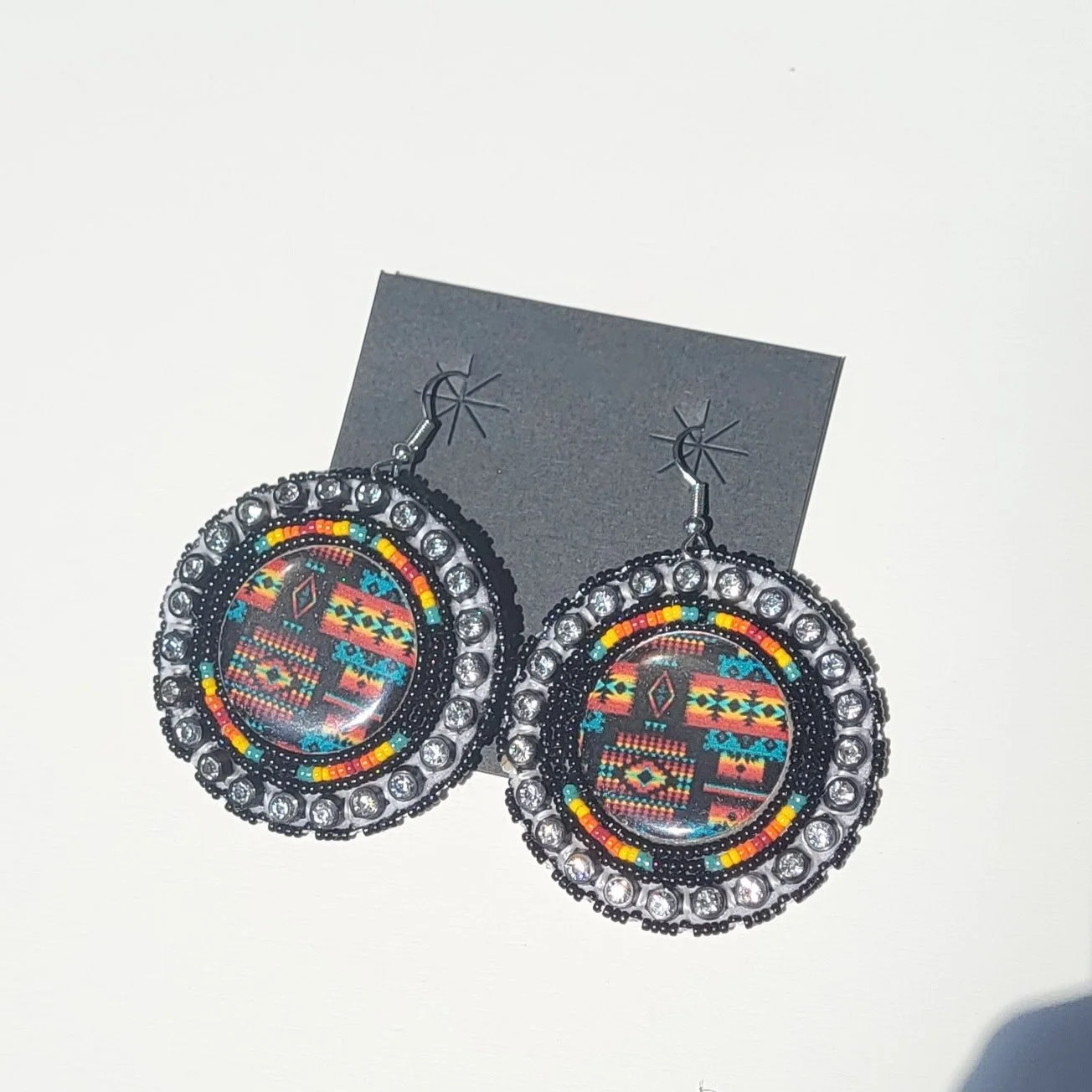 Elegant Navajo Rug Design Earrings